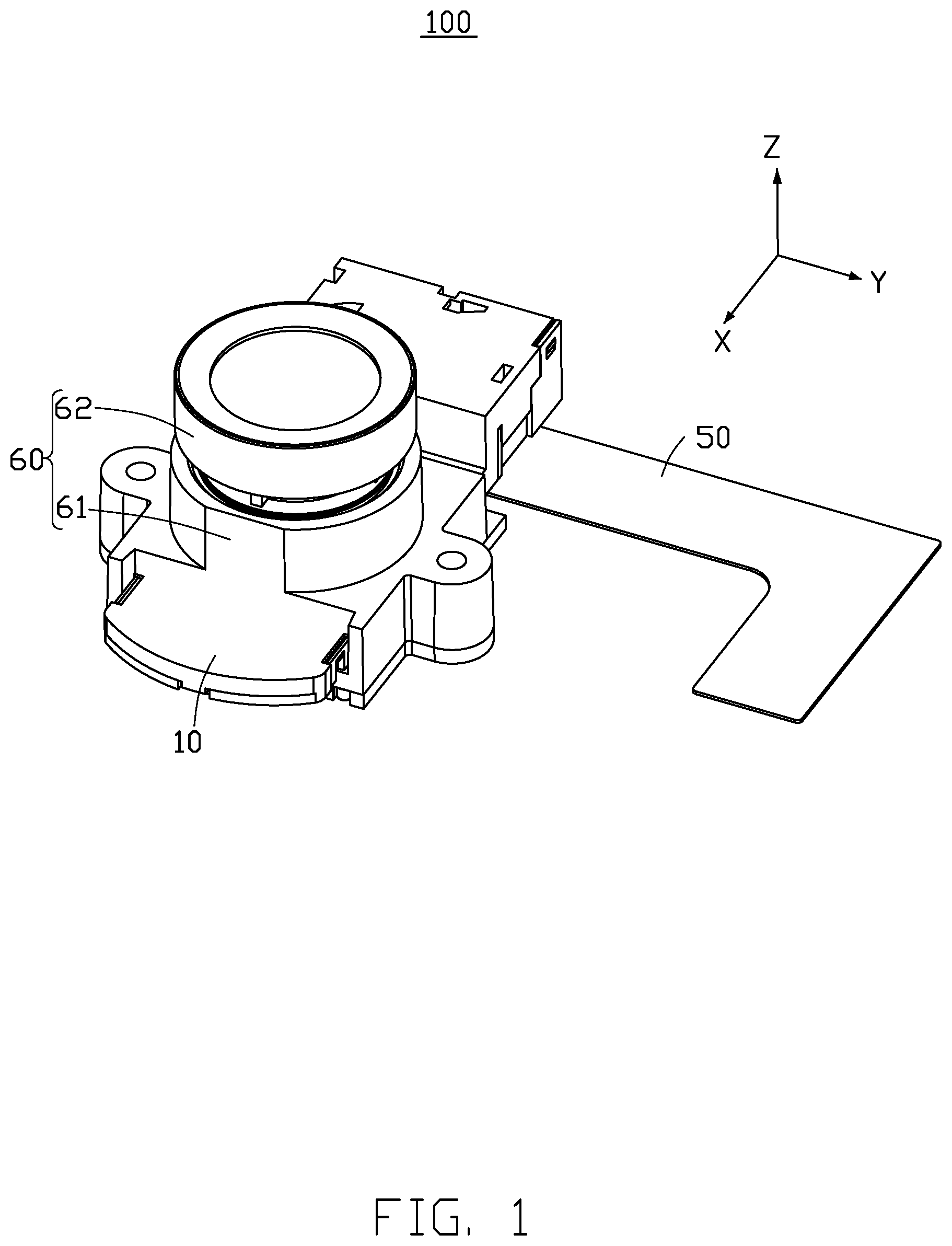 Patent US12120412 Figure 1 – Imaging device with switchable filters and electronic device having the imaging device
