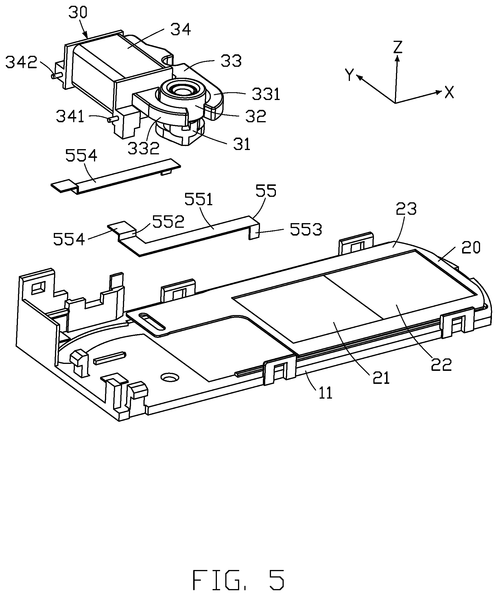 Patent US12120412 Figure 5 – Imaging device with switchable filters and electronic device having the imaging device