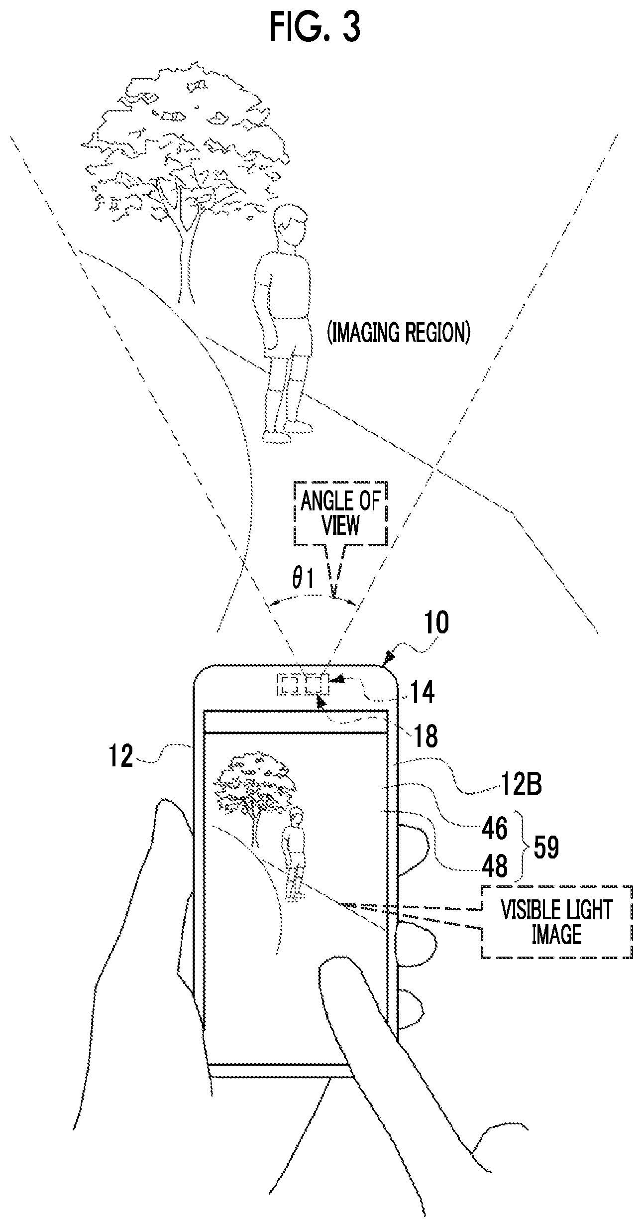 Patent US12120425 Figure 3 – Information processing device, imaging device, information processing method, and program