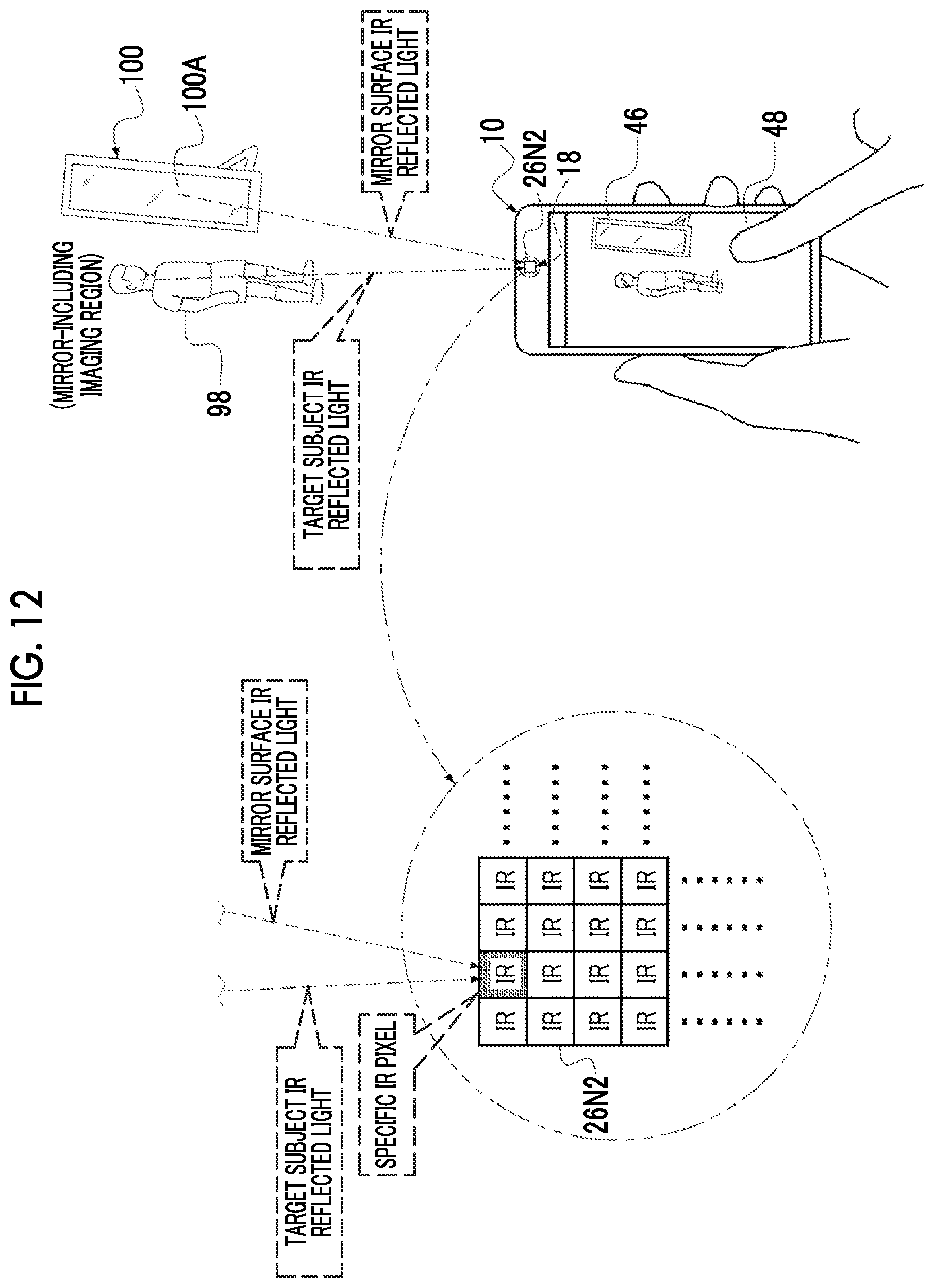 Patent US12120425 Figure 12 – Information processing device, imaging device, information processing method, and program
