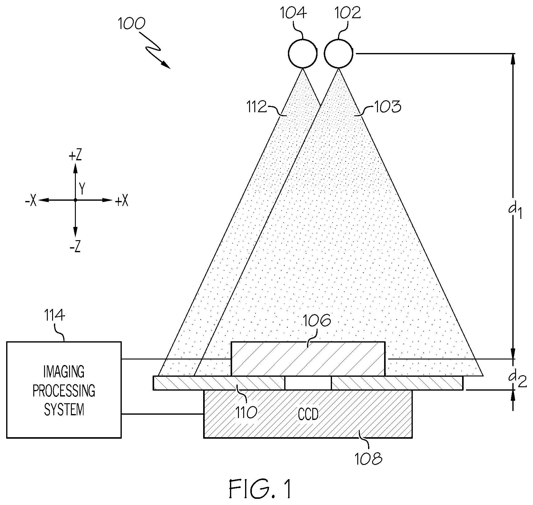 Patent US12120430 Figure 1 – Systems and methods for imaging using reconfigurable particle assemblies