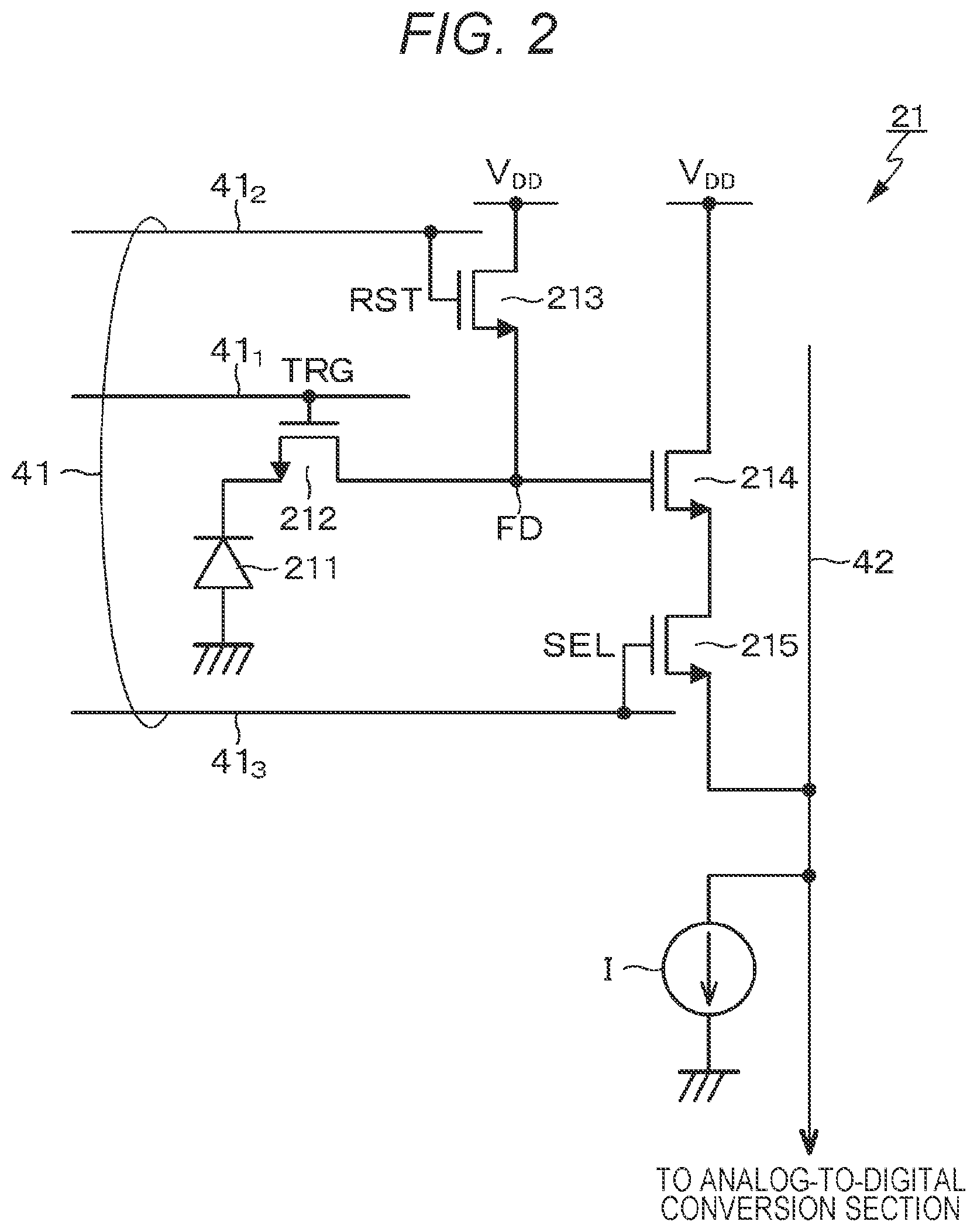 Patent US12120449 Figure 2 – Image capturing device and electronic apparatus with stacked chip structure