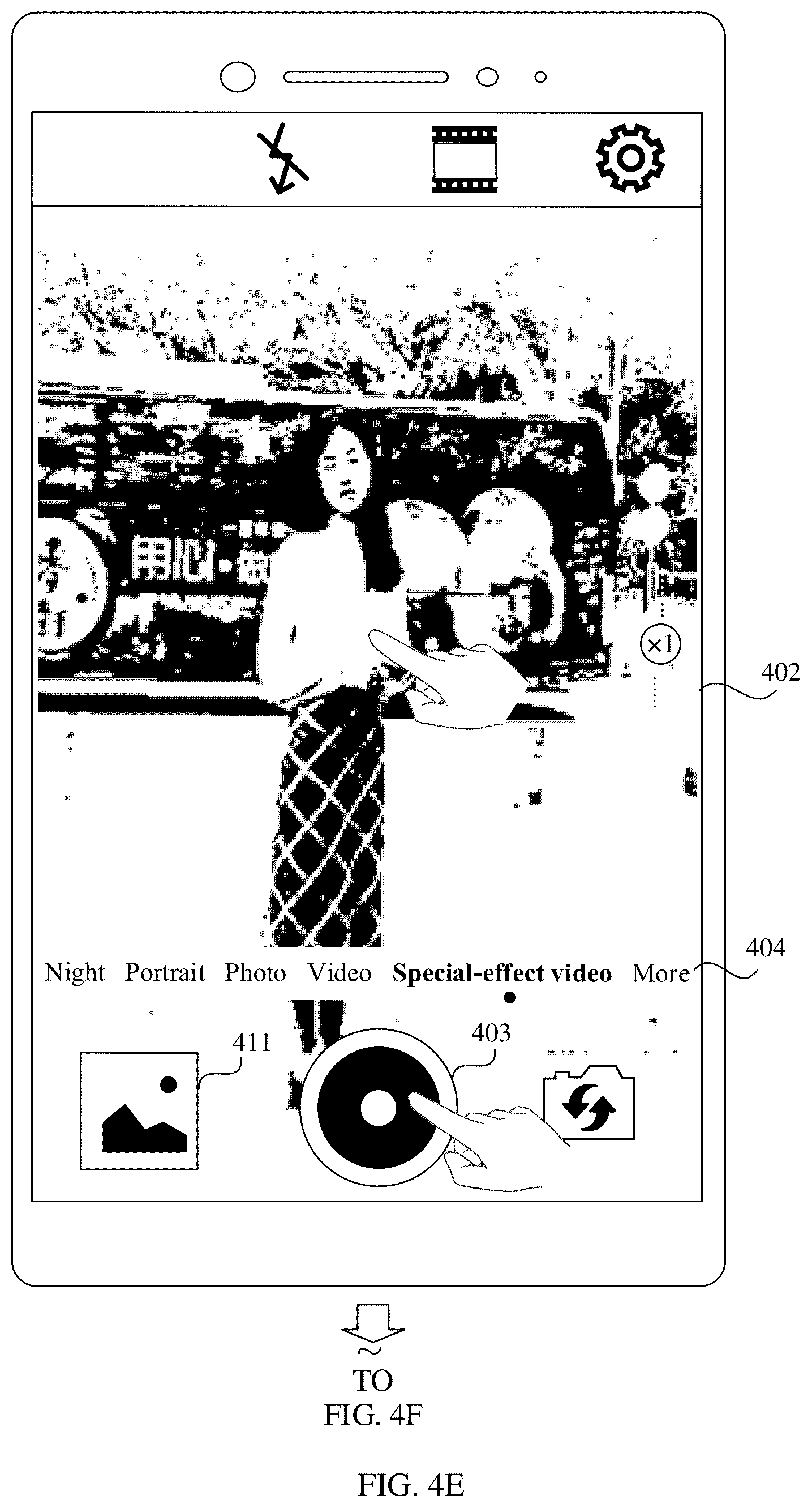 Patent US12120450 Figure 8 – Photographing method and electronic device