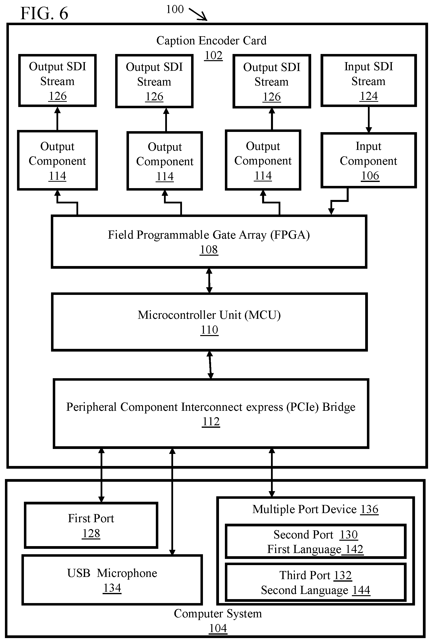 Patent US12120454 Figure 6 – Caption encoder system and method