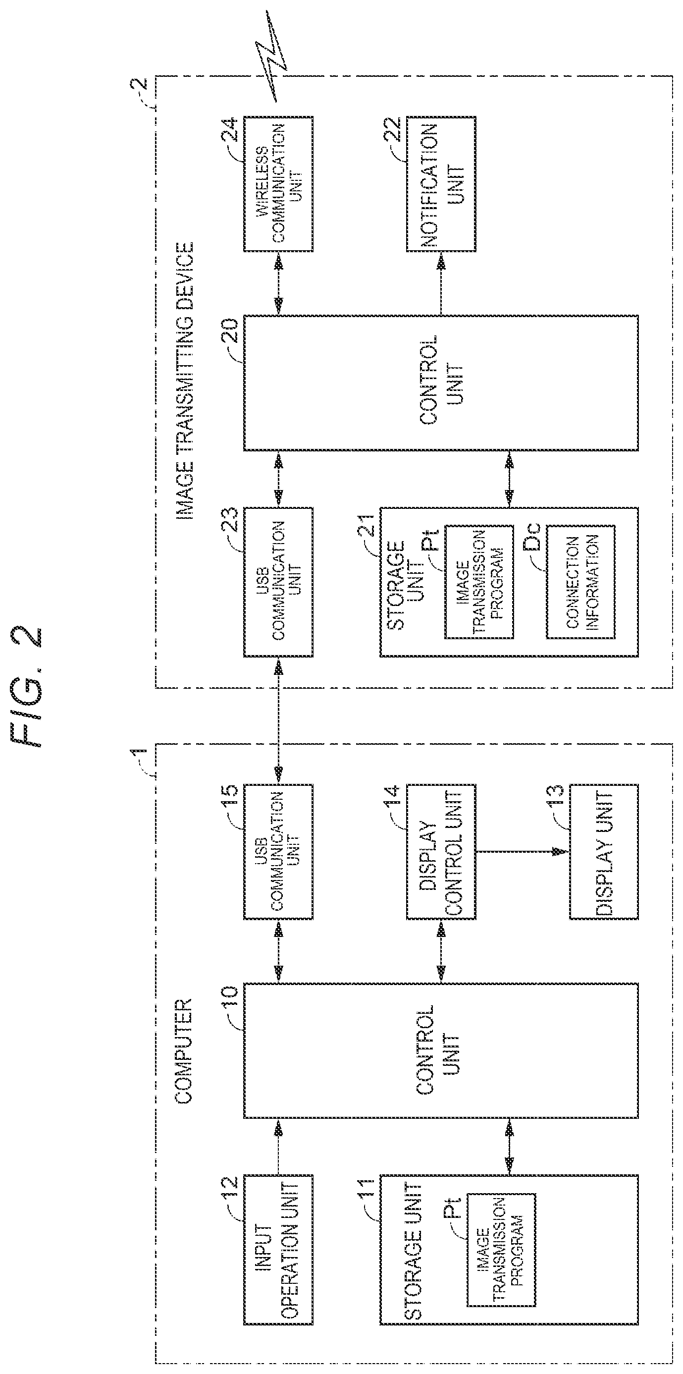 Patent US12120456 Figure 2 – Image transmission system, image receiving device, and control method for image receiving device