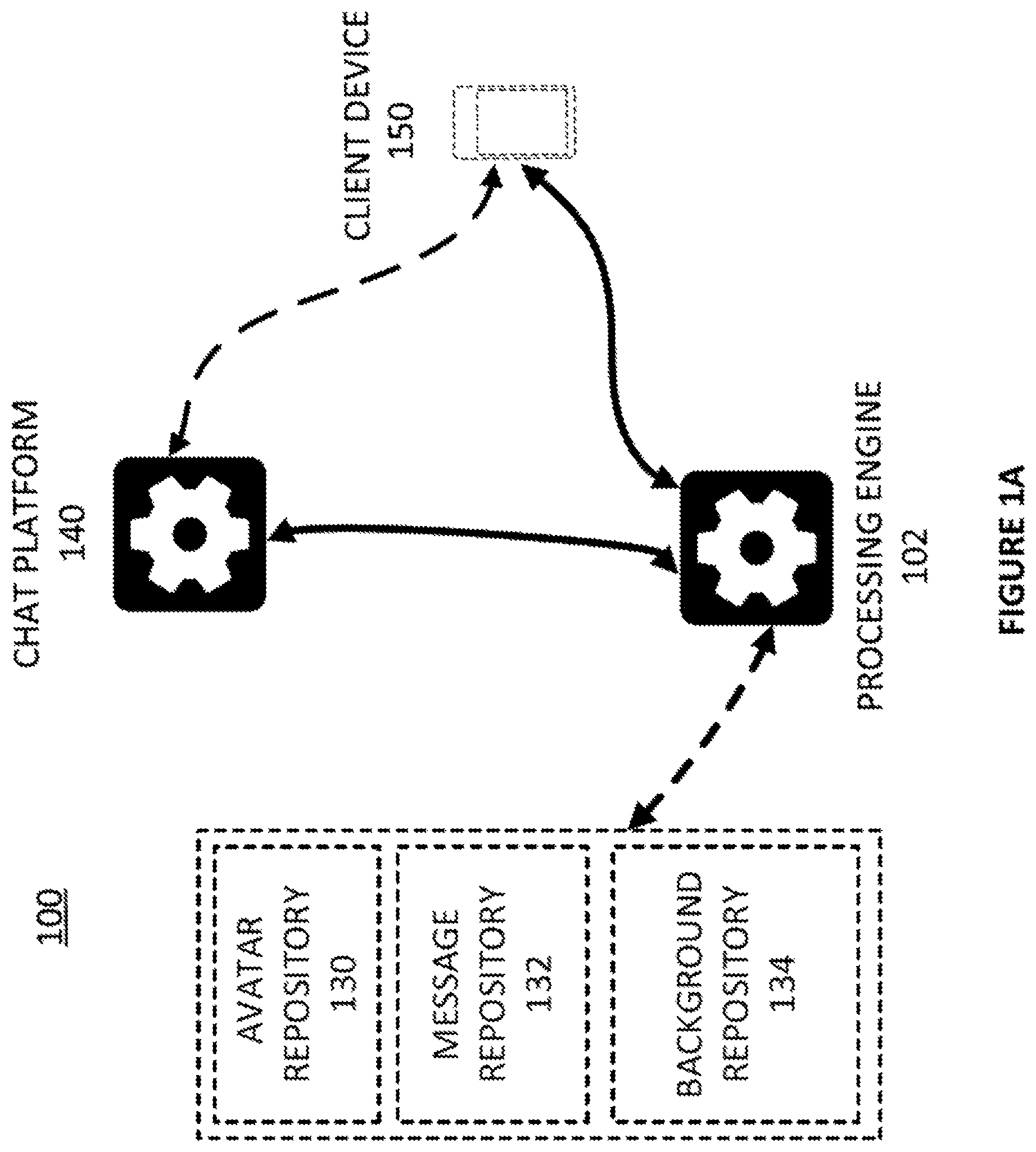 Patent US12120459 Figure 1 – Spatial chat view