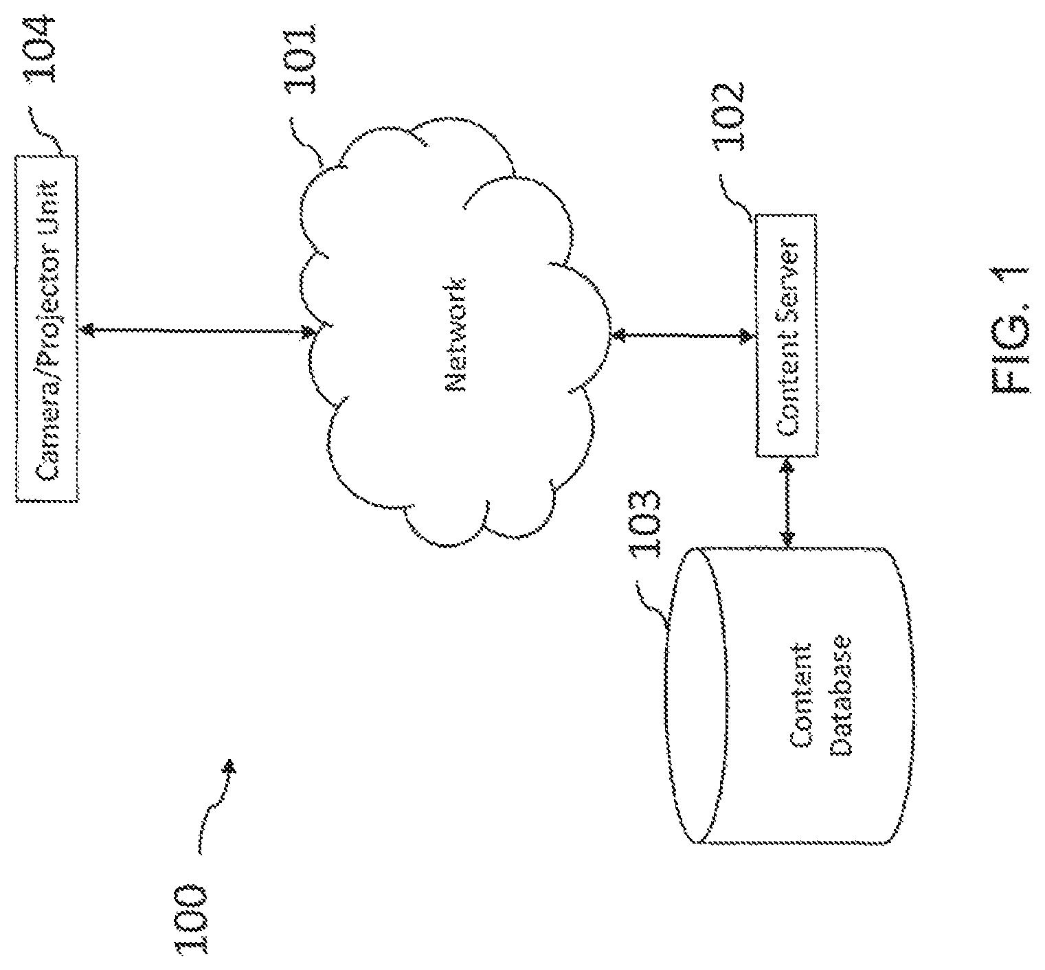 Patent US12120471 Figure 1 – System and method for interactive projection