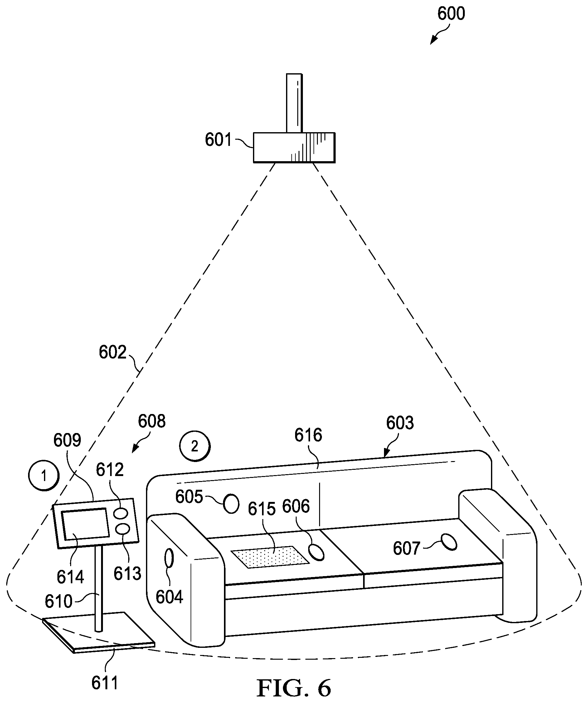 Patent US12120471 Figure 5 – System and method for interactive projection