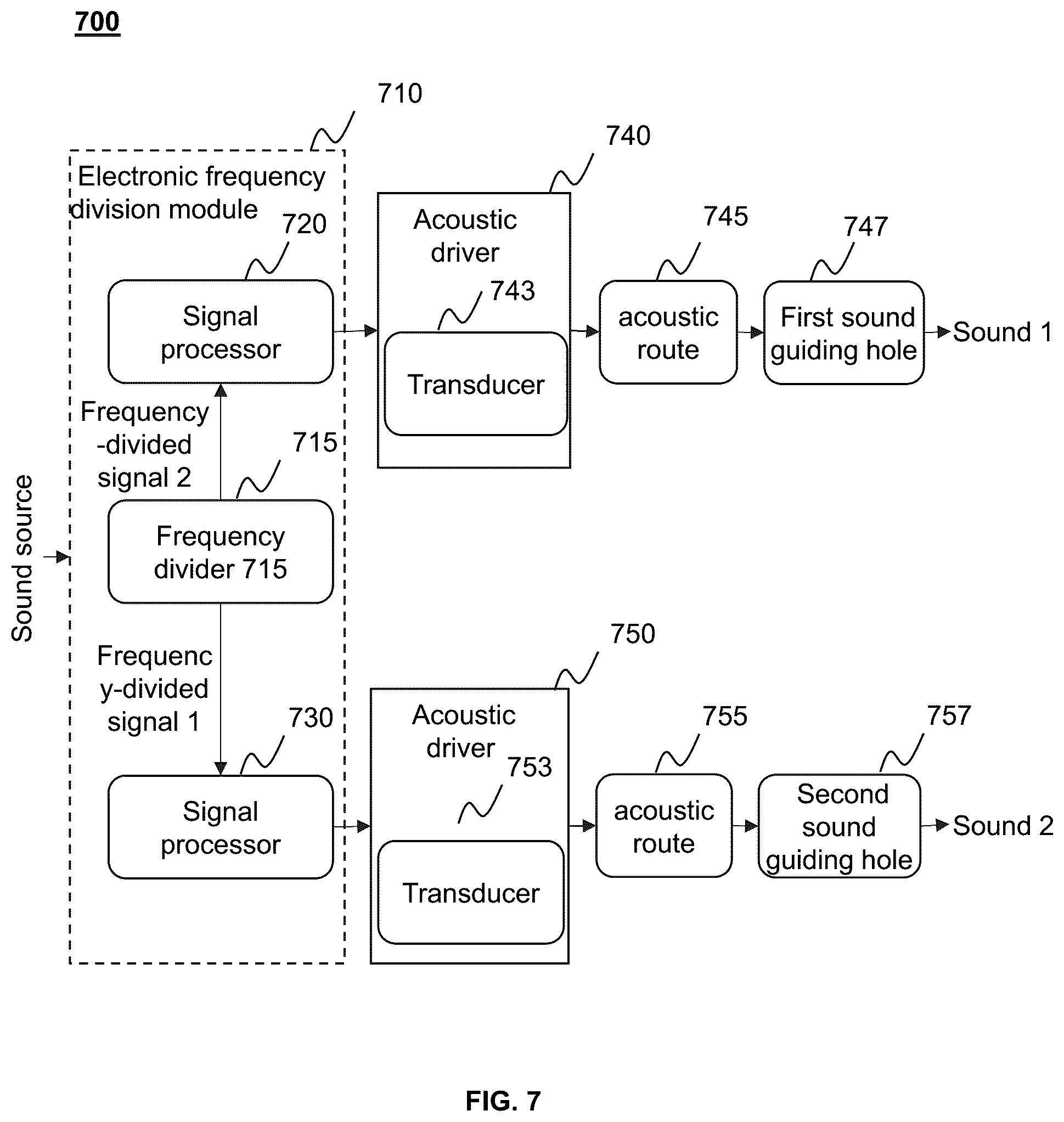 Patent US12120478 Figure 5 – Open earphone