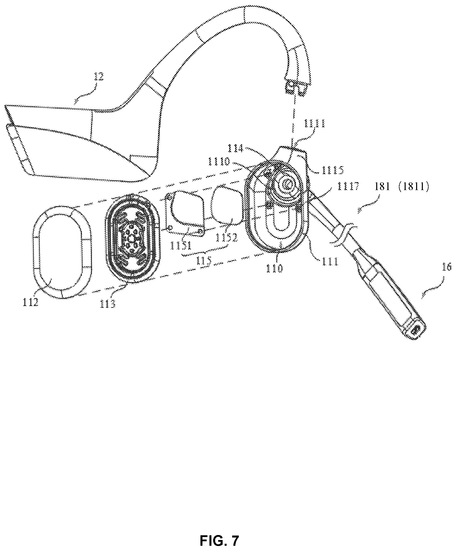 Patent US12120481 Figure 7 – Acoustic input and output apparatus