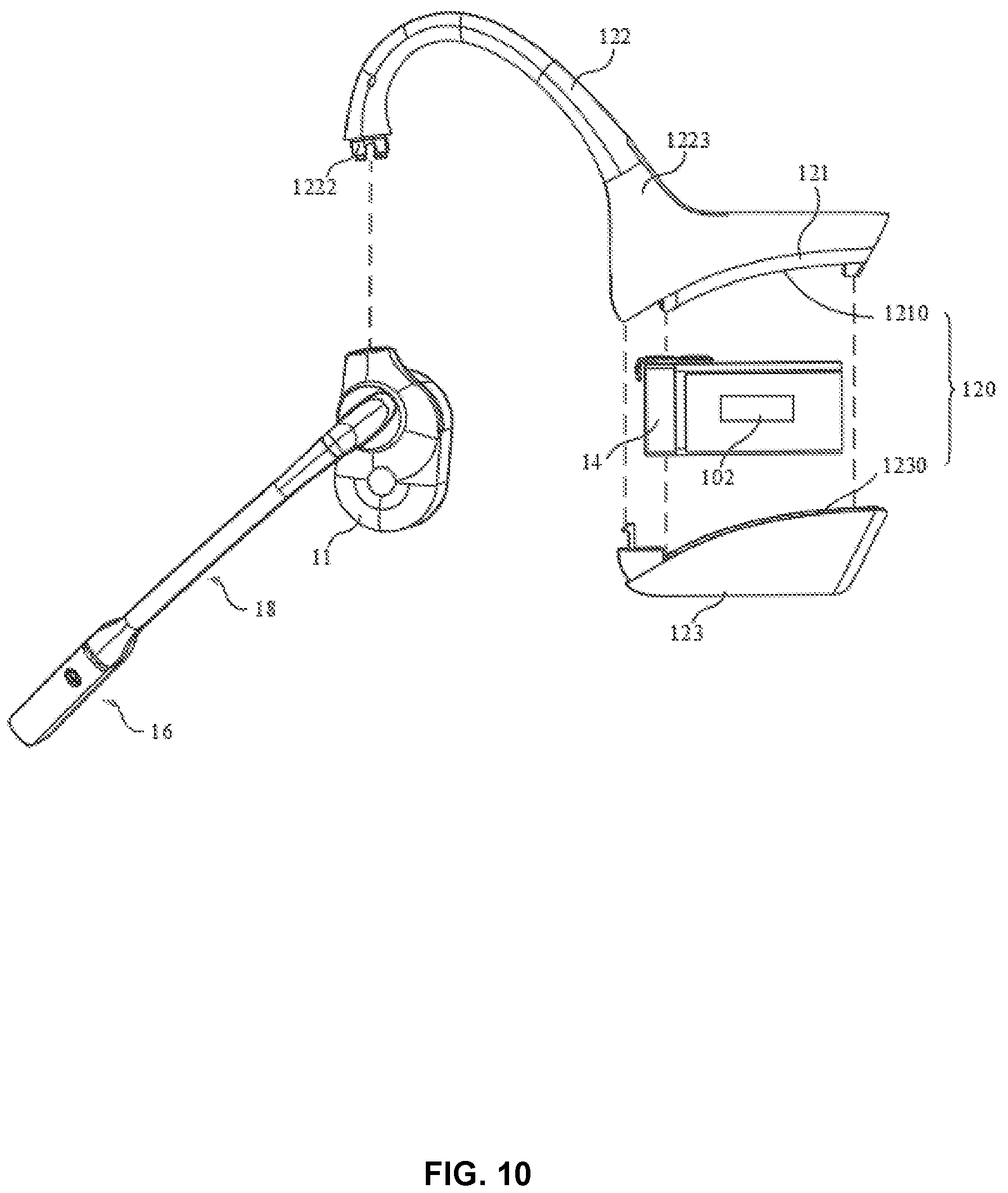Patent US12120481 Figure 10 – Acoustic input and output apparatus