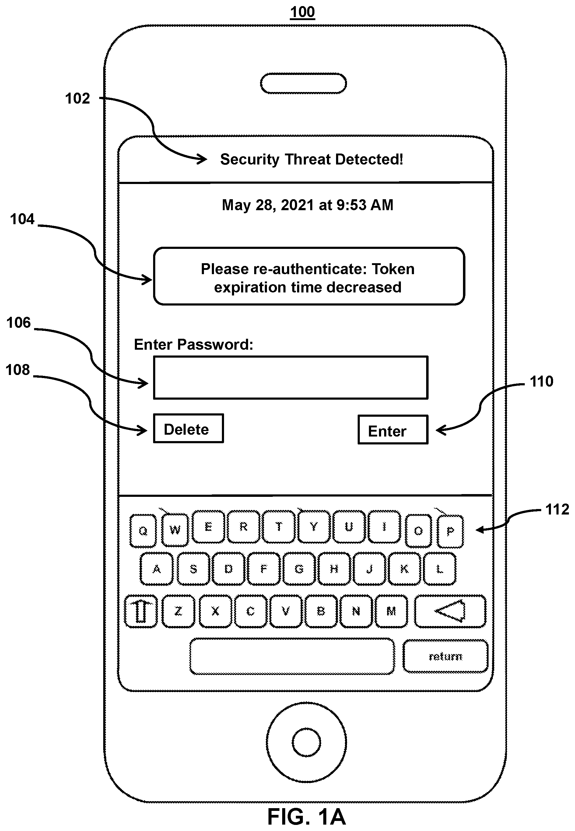 Patent US12120510 Figure 1 – Methods and systems for facilitating variable authentication of users on mobile devices