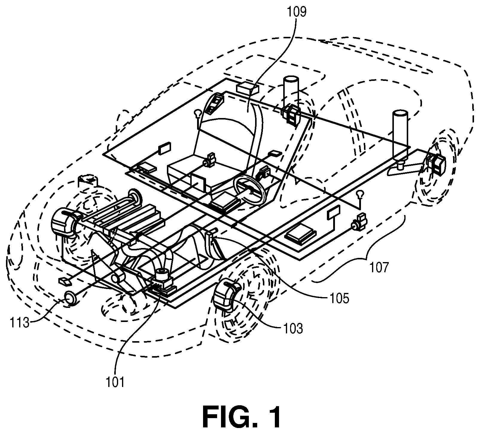 Patent US12120517 Figure 1 – System for detecting short duration attacks on connected vehicles