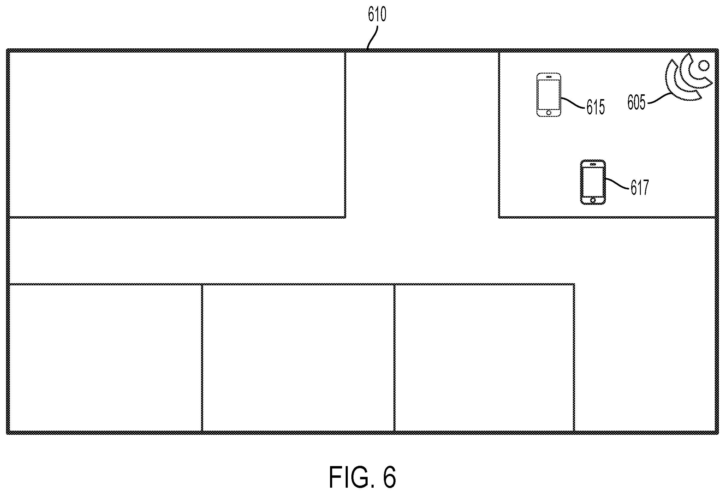 Patent US12120526 Figure 6 – Methods and systems for detecting and reporting non-approved mobile devices in a secure zone