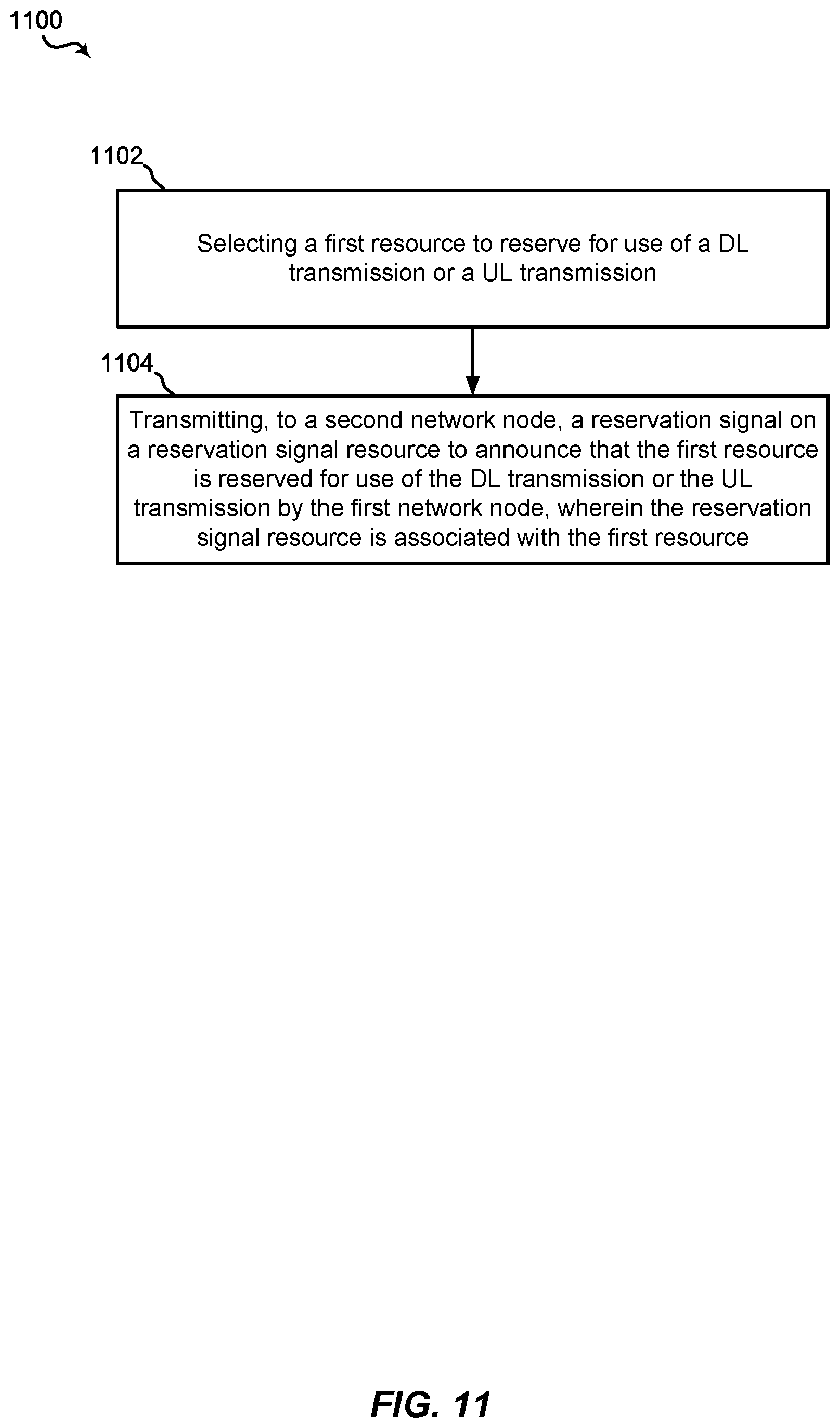 Patent US12120554 Figure 11 – Techniques for dynamic time duplex division with reservation signal and contention