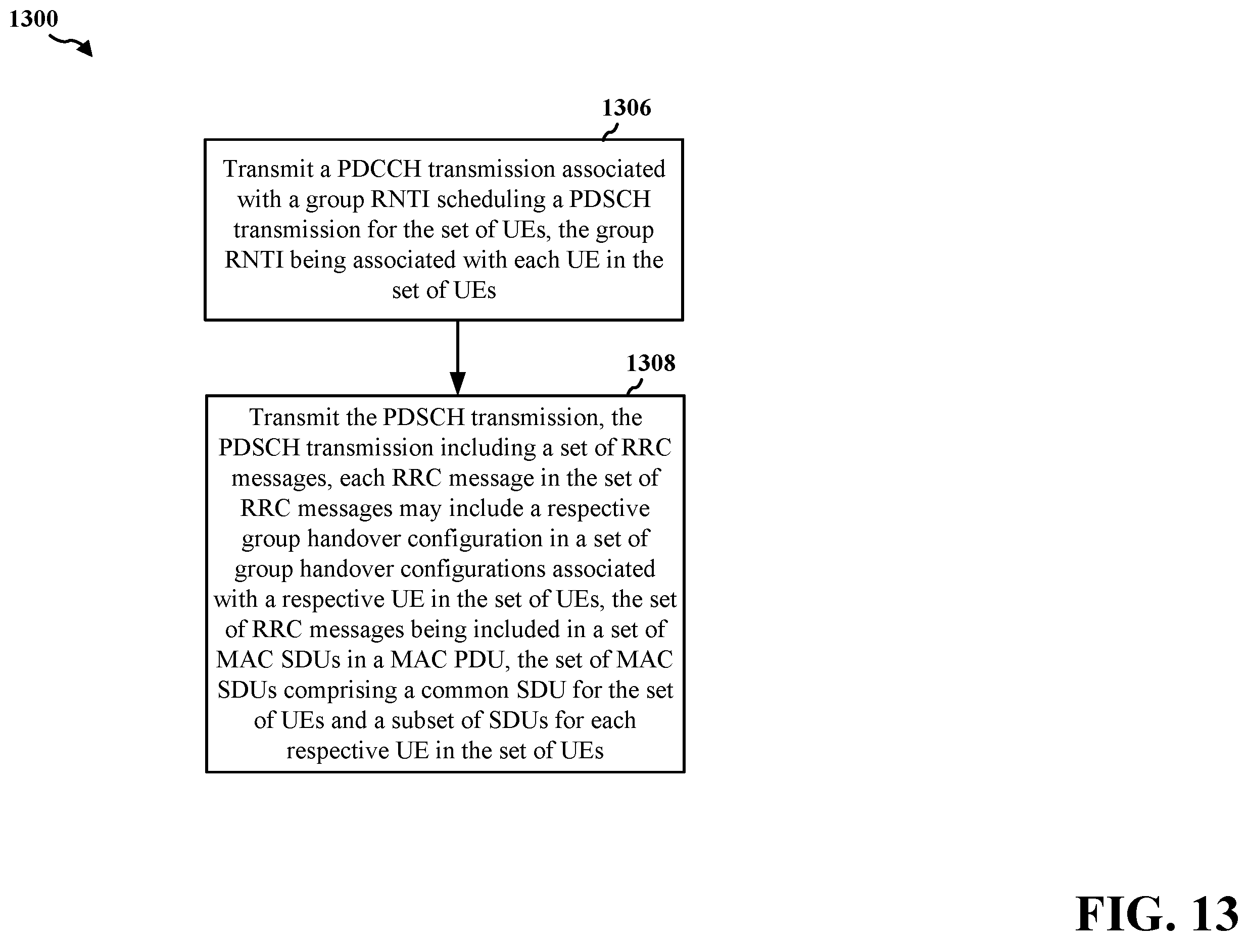 Patent US12120556 Figure 13 – Multiplexing of multiple handover commands