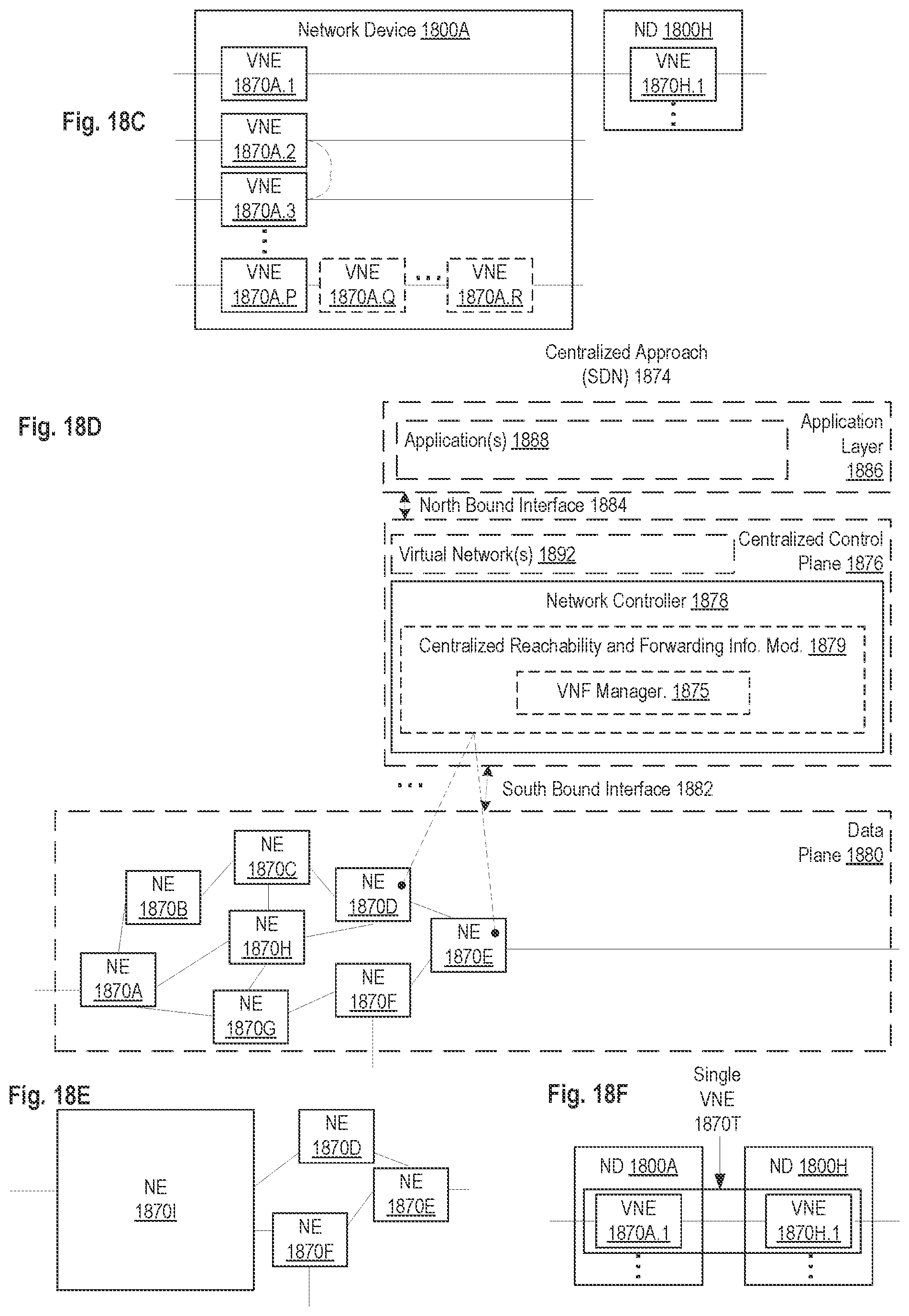 Patent US12120557 Figure 14 – Service delivery to a roaming user equipment using a software-defined networking (SDN) controller
