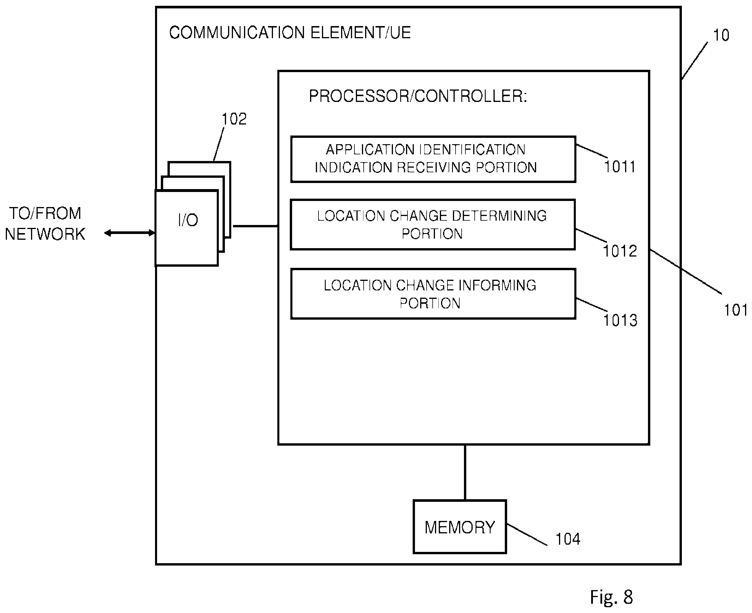 Patent US12120575 Figure 8 – Location related application management