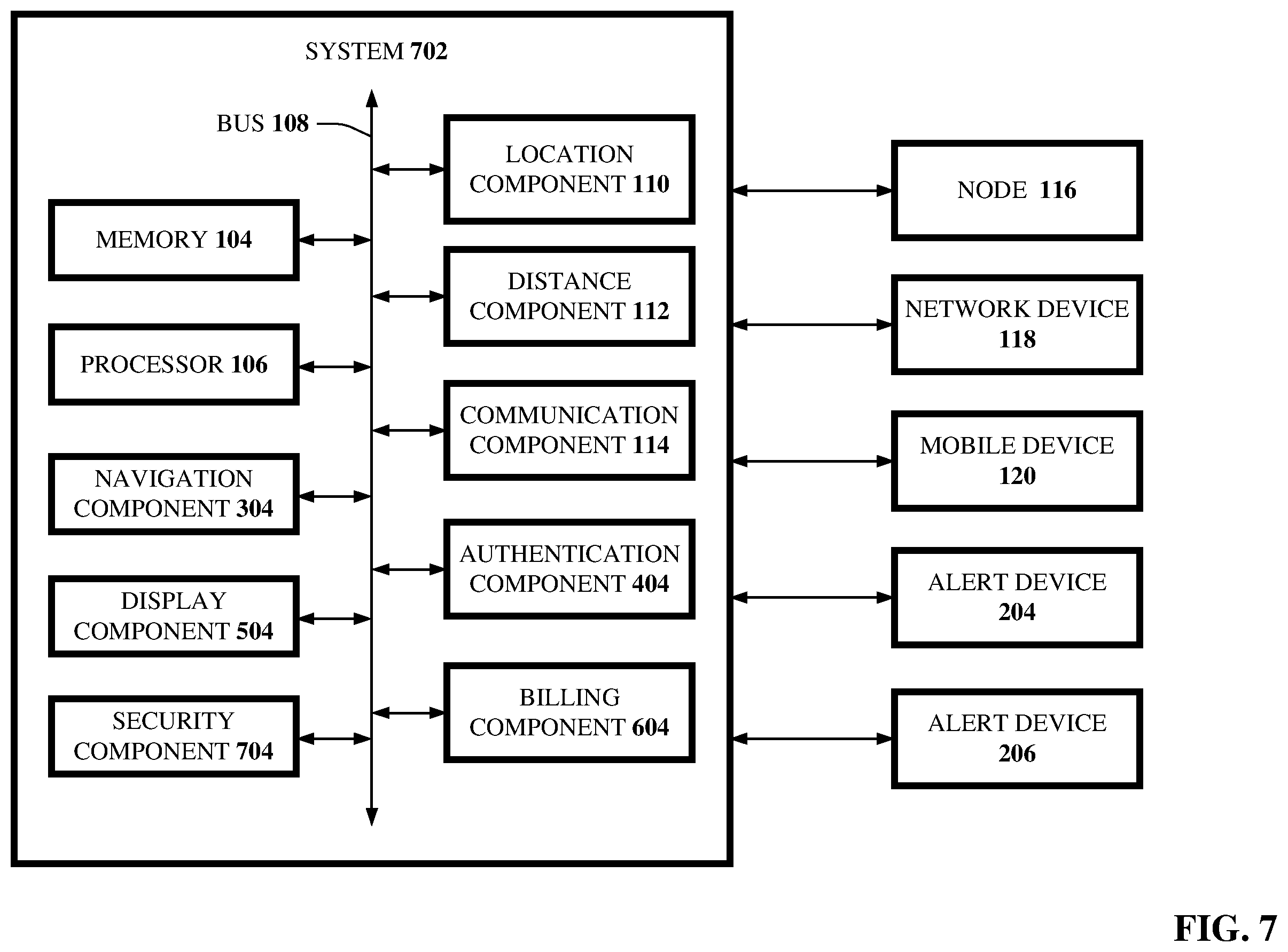 Patent US12120577 Figure 7 – Location-based communication using wireless device