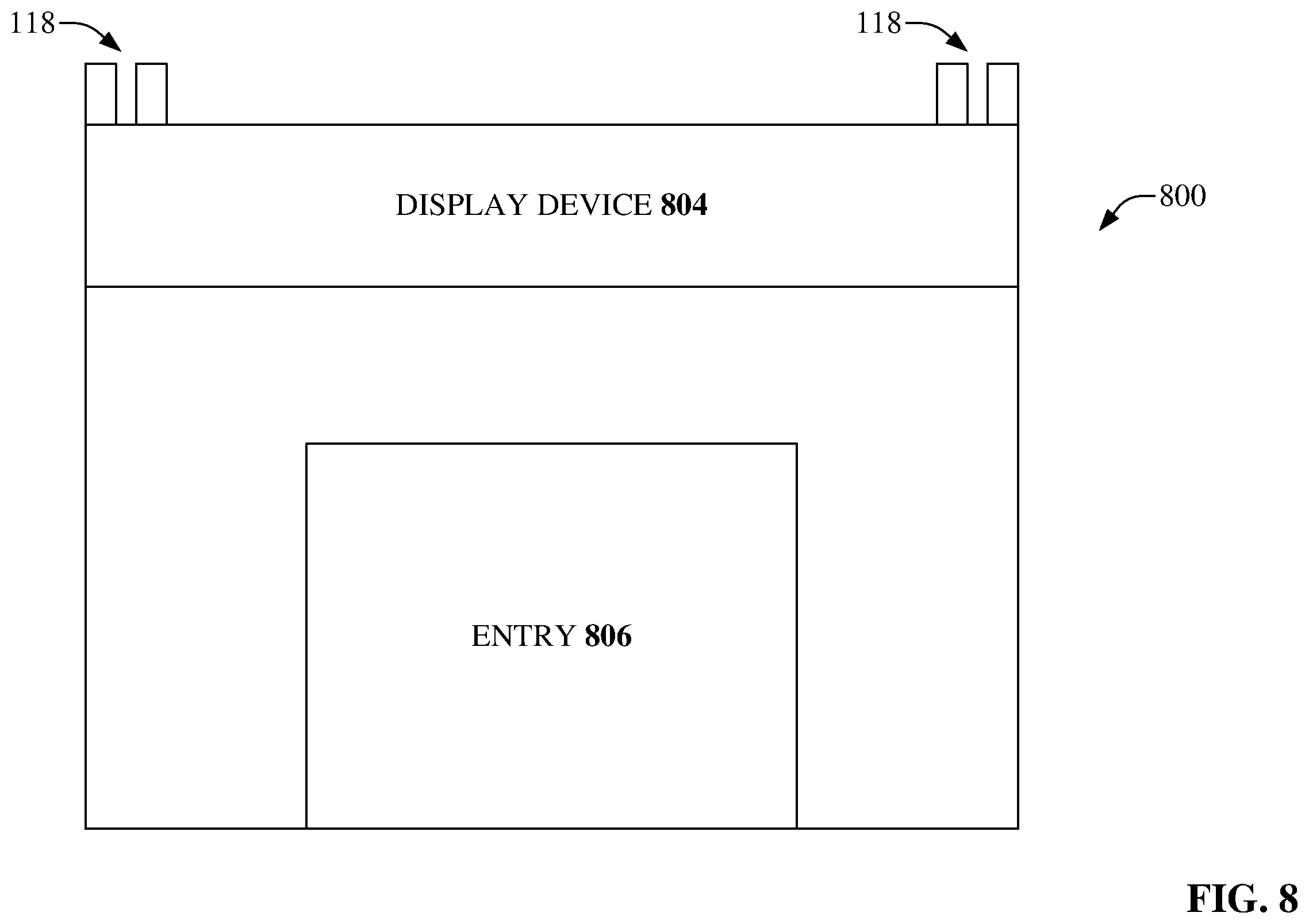 Patent US12120577 Figure 8 – Location-based communication using wireless device