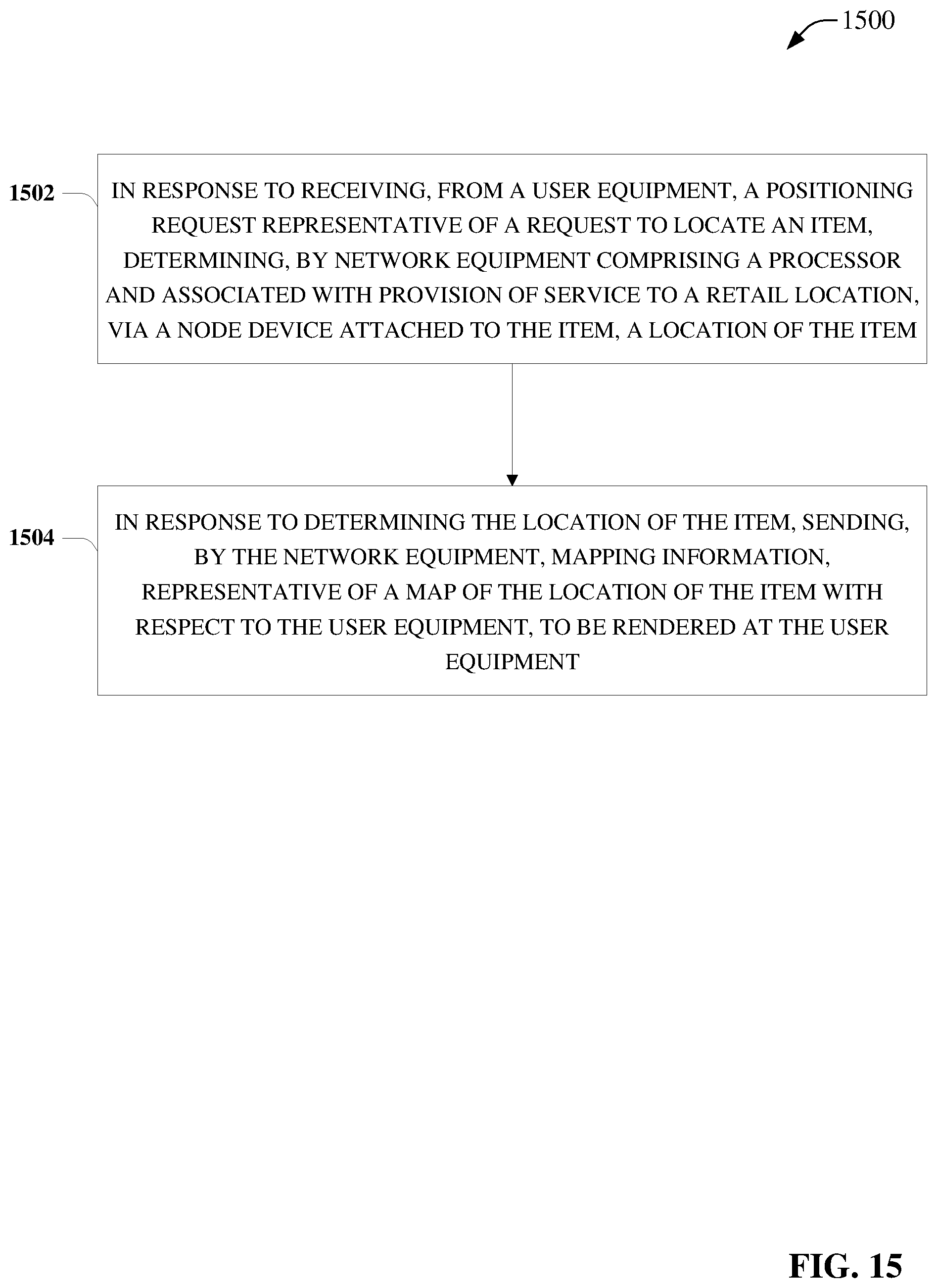 Patent US12120577 Figure 15 – Location-based communication using wireless device