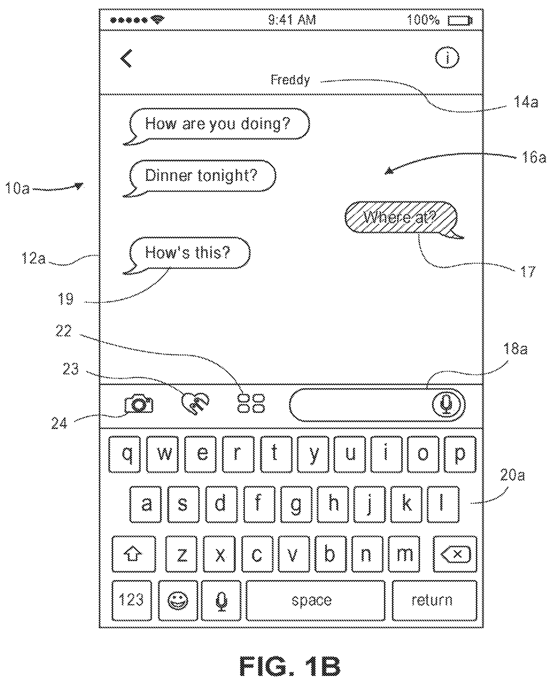 Patent US12120585 Figure 2 – Messaging system interacting with dynamic extension app