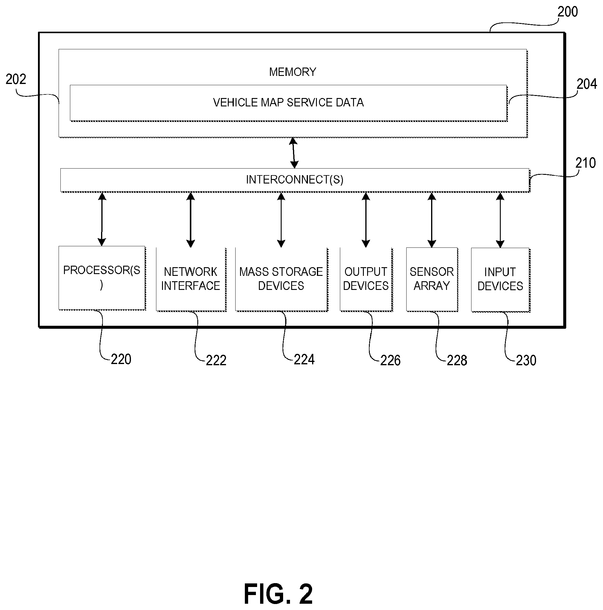 Patent US12120588 Figure 2 – Vehicle map service system