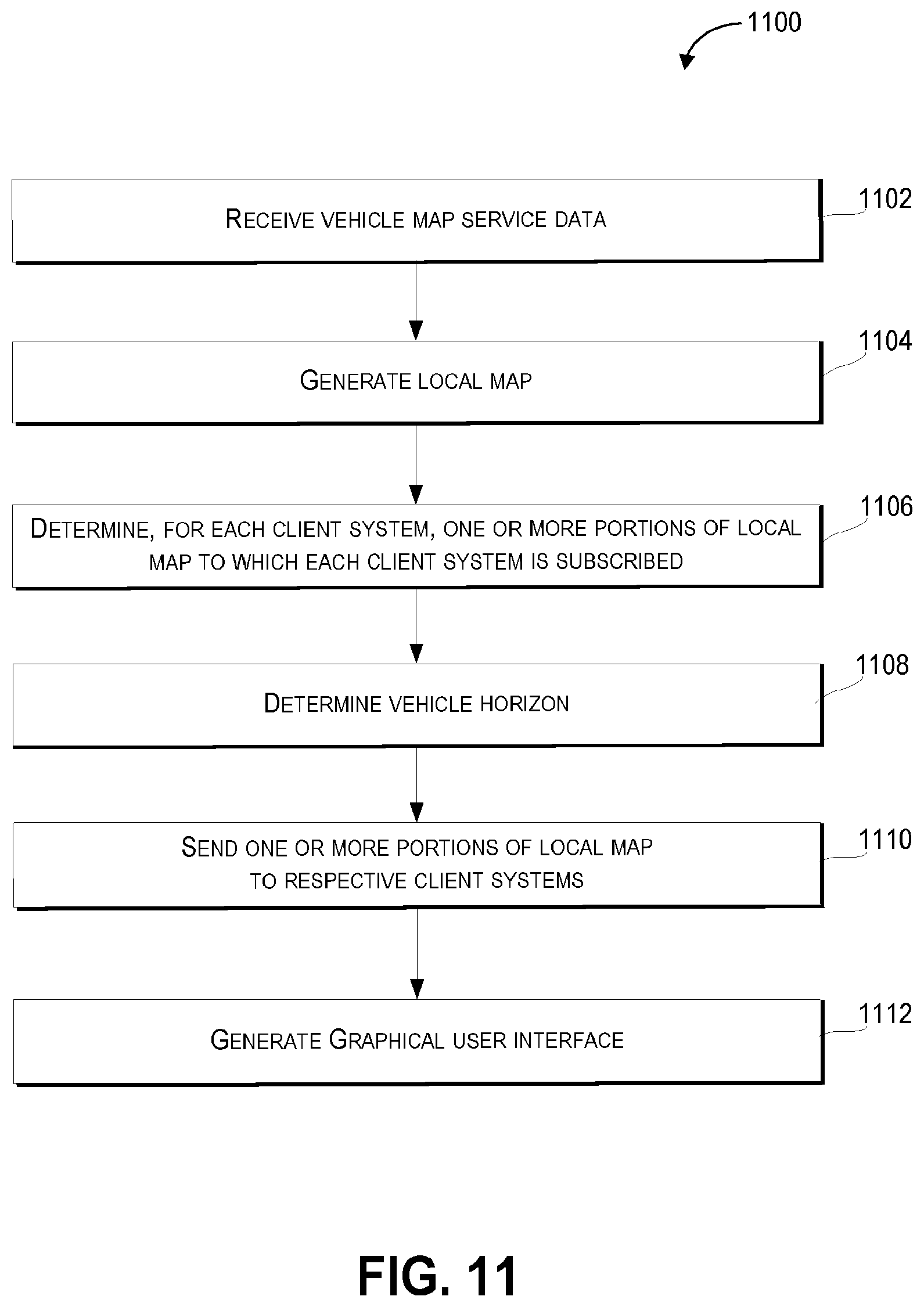 Patent US12120588 Figure 11 – Vehicle map service system