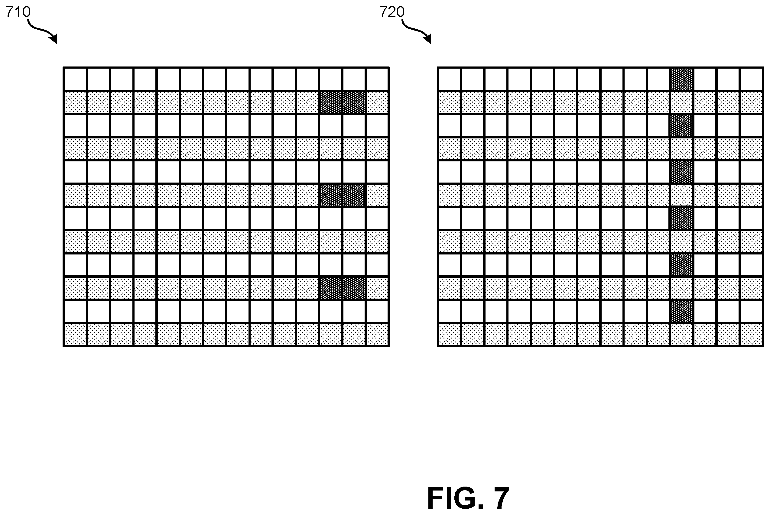 Patent US12120752 Figure 7 – Dynamic blanking within physical resource blocks