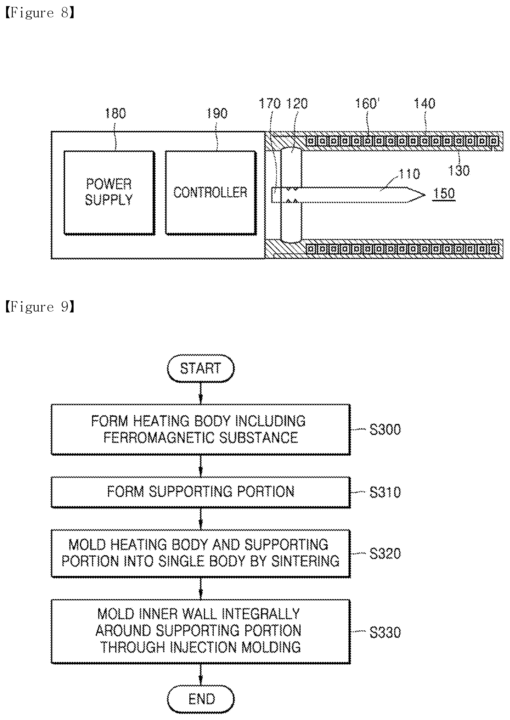 Patent US12120755 Figure 5 – Aerosol generating device with inductive coil surrounding an inner wall with a body heated by the coil and system using the same and method of manufacturing thereof