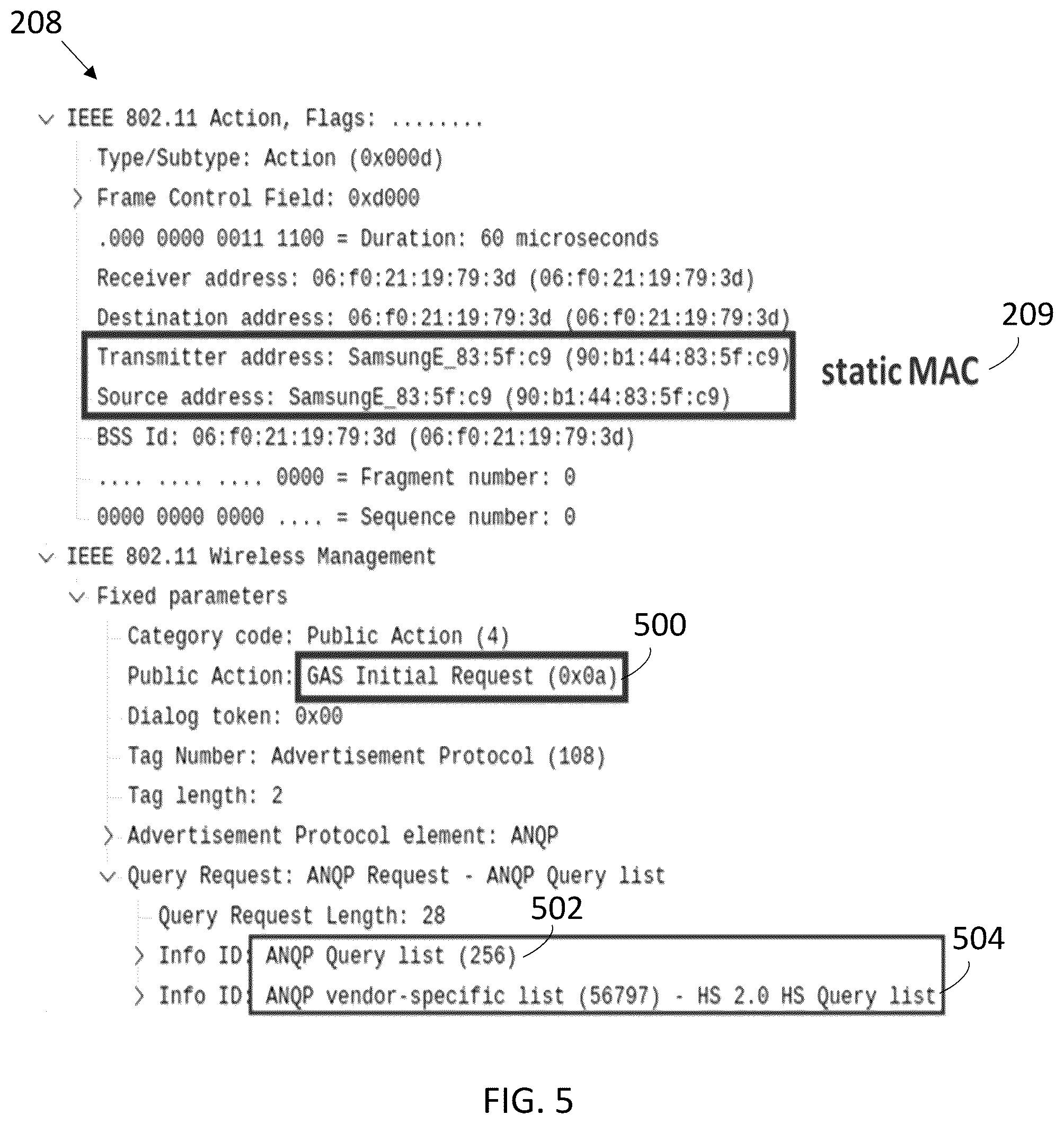 Patent US12120771 Figure 5 – Method, system and non-transitory computer-readable medium for the unambiguous identification of non-associated Wi-Fi devices