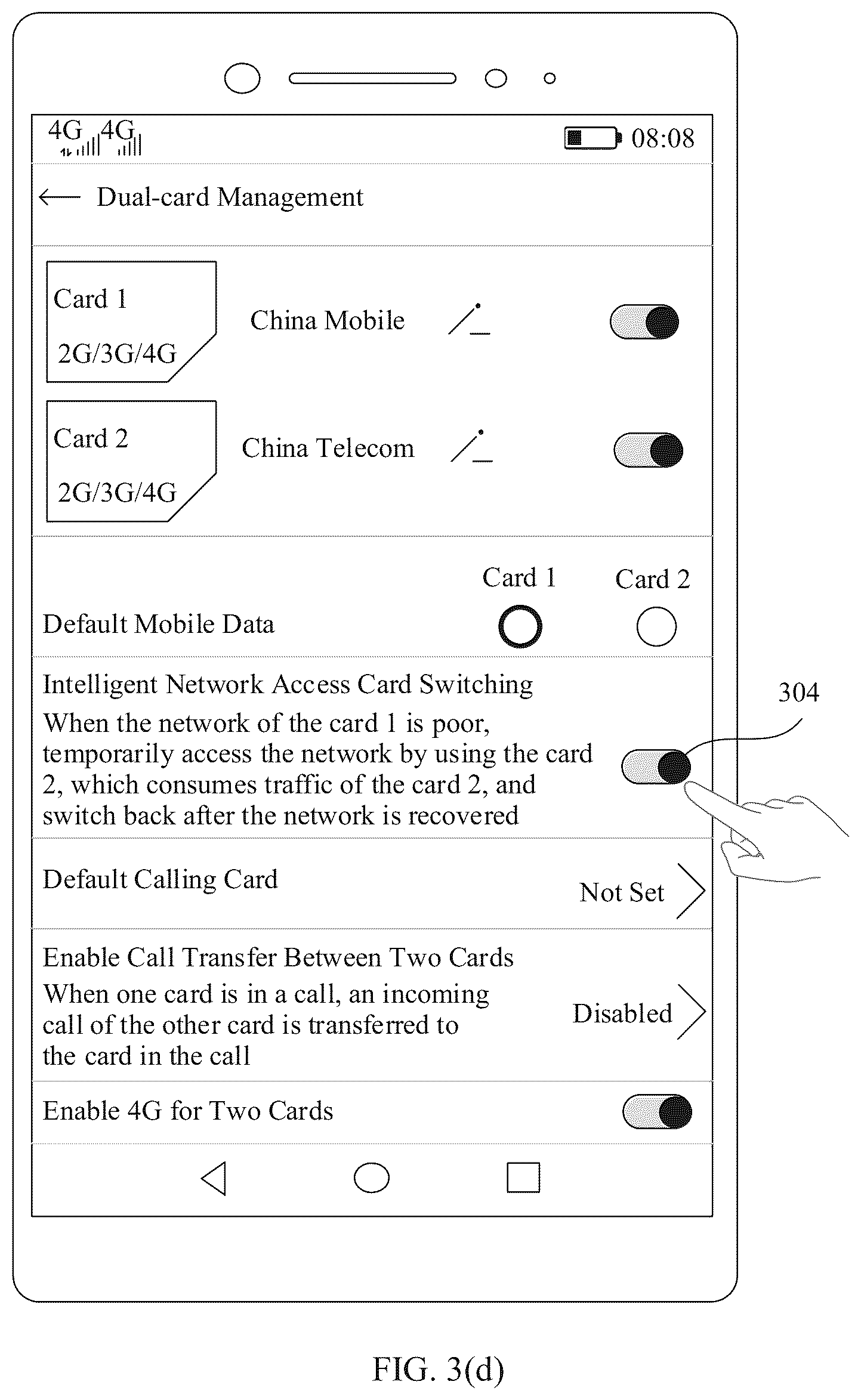 Patent US12120772 Figure 6 – Network access card switching method and electronic device