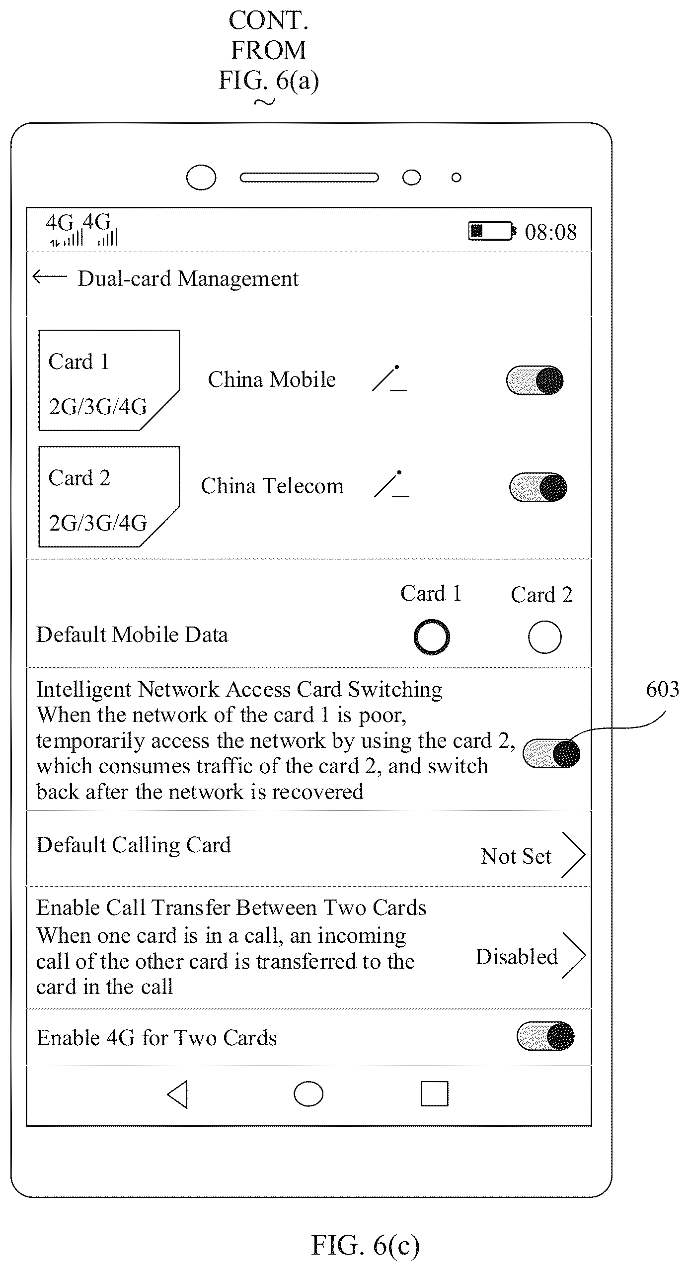 Patent US12120772 Figure 19 – Network access card switching method and electronic device