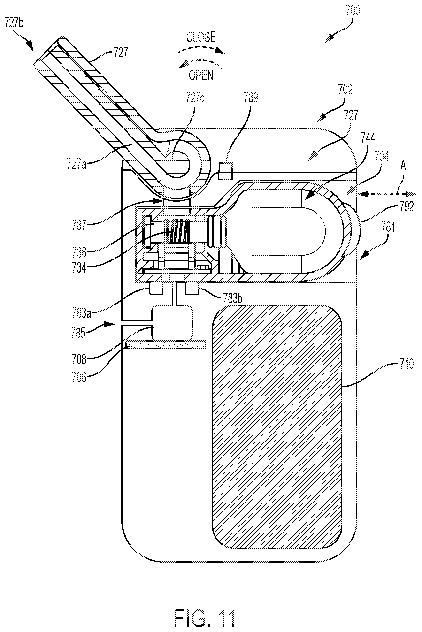 Patent US12120778 Figure 11 – Aerosol delivery device including a ceramic wicking element