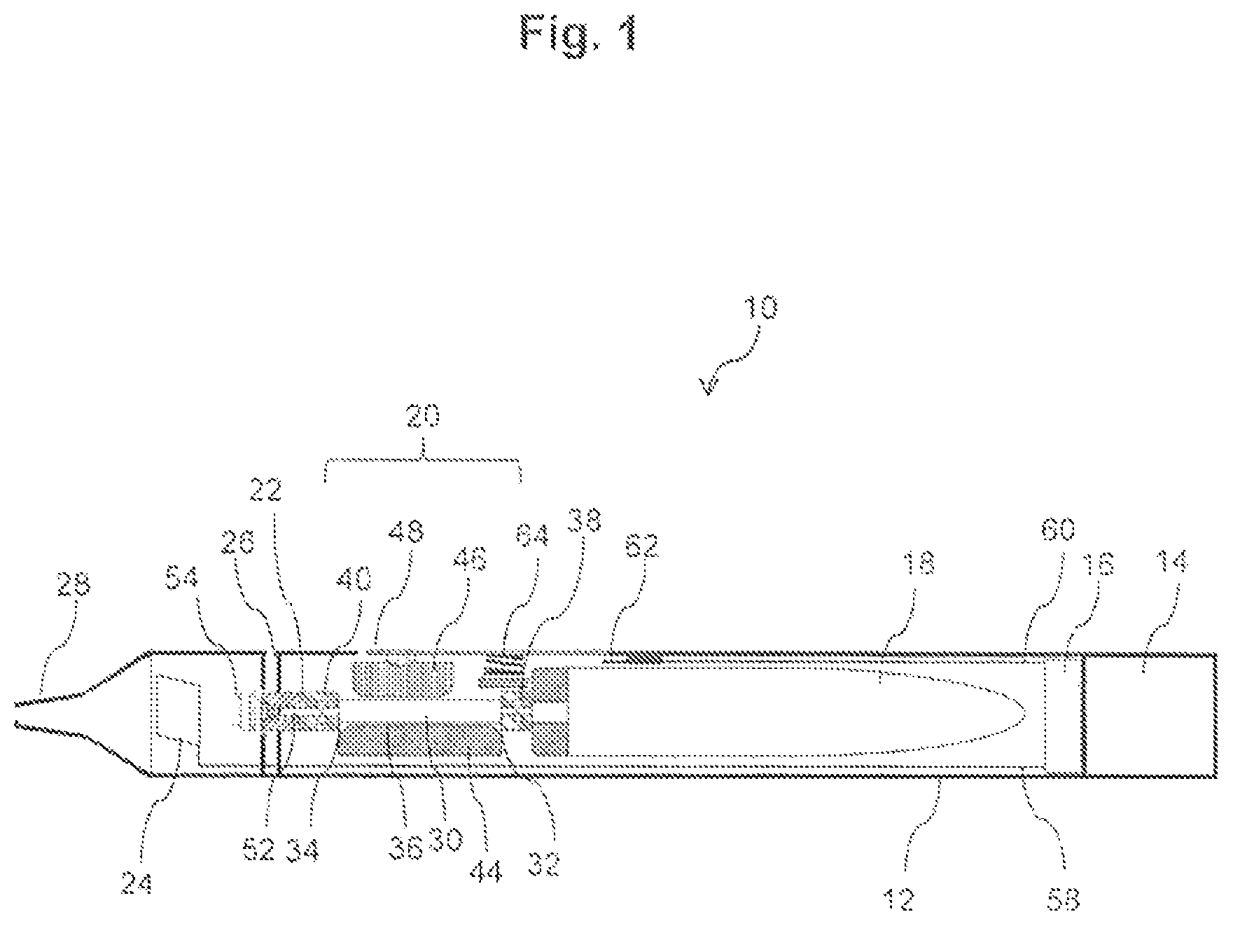 Patent US12120779 Figure 1 – Aerosol-generating system with pump