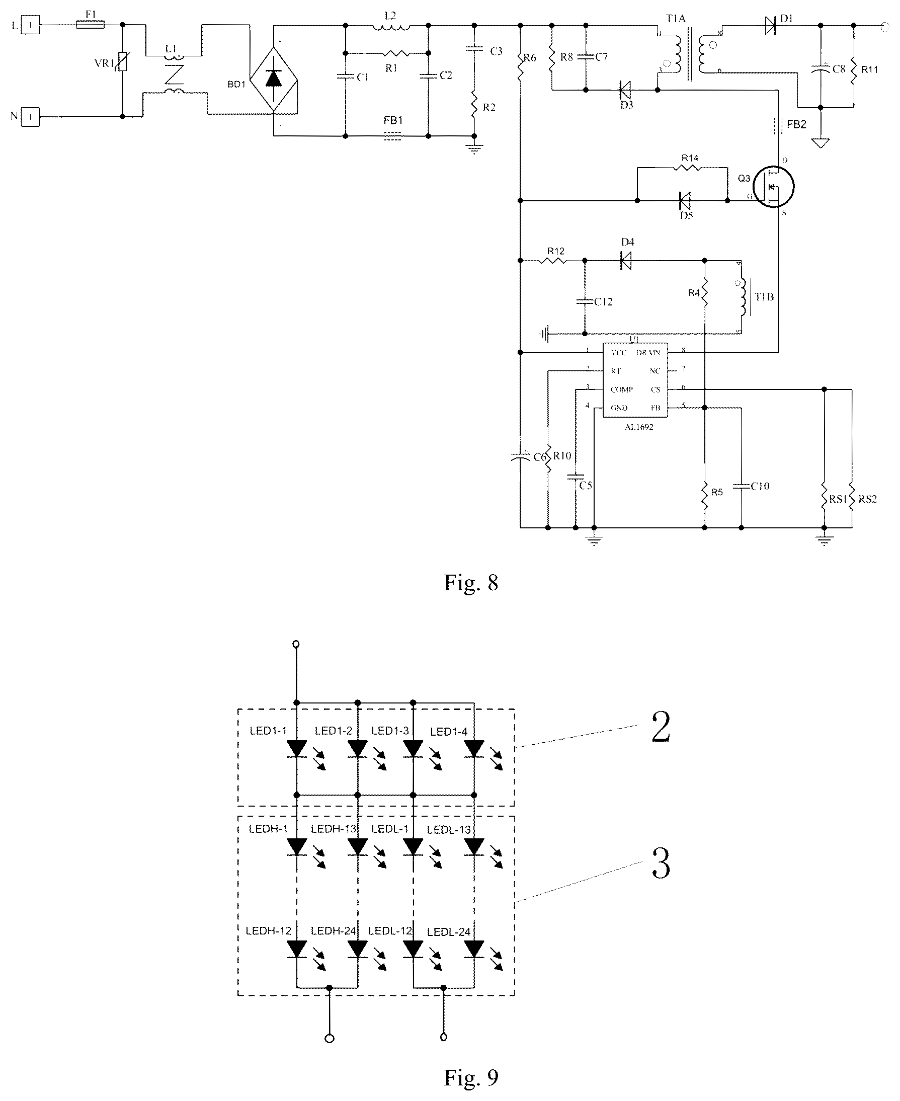Patent US12120787 Figure 7 – Control circuit for a light adjustment and a tone adjustment and an implementation method thereof