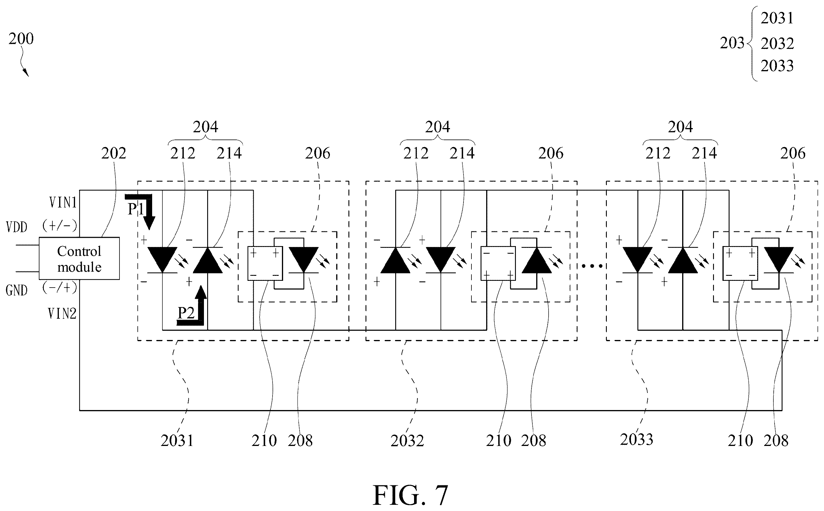 Patent US12120791 Figure 6 – Light emitting diode hybrid light string