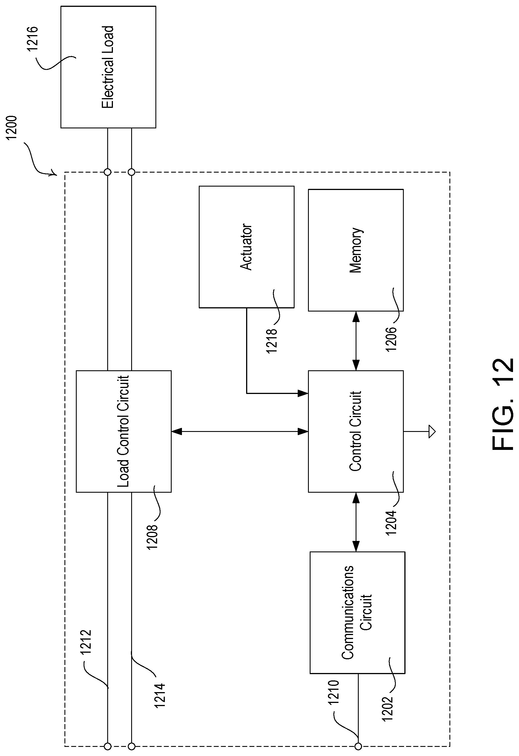 Patent US12120798 Figure 12 – Real time locating system having lighting control devices