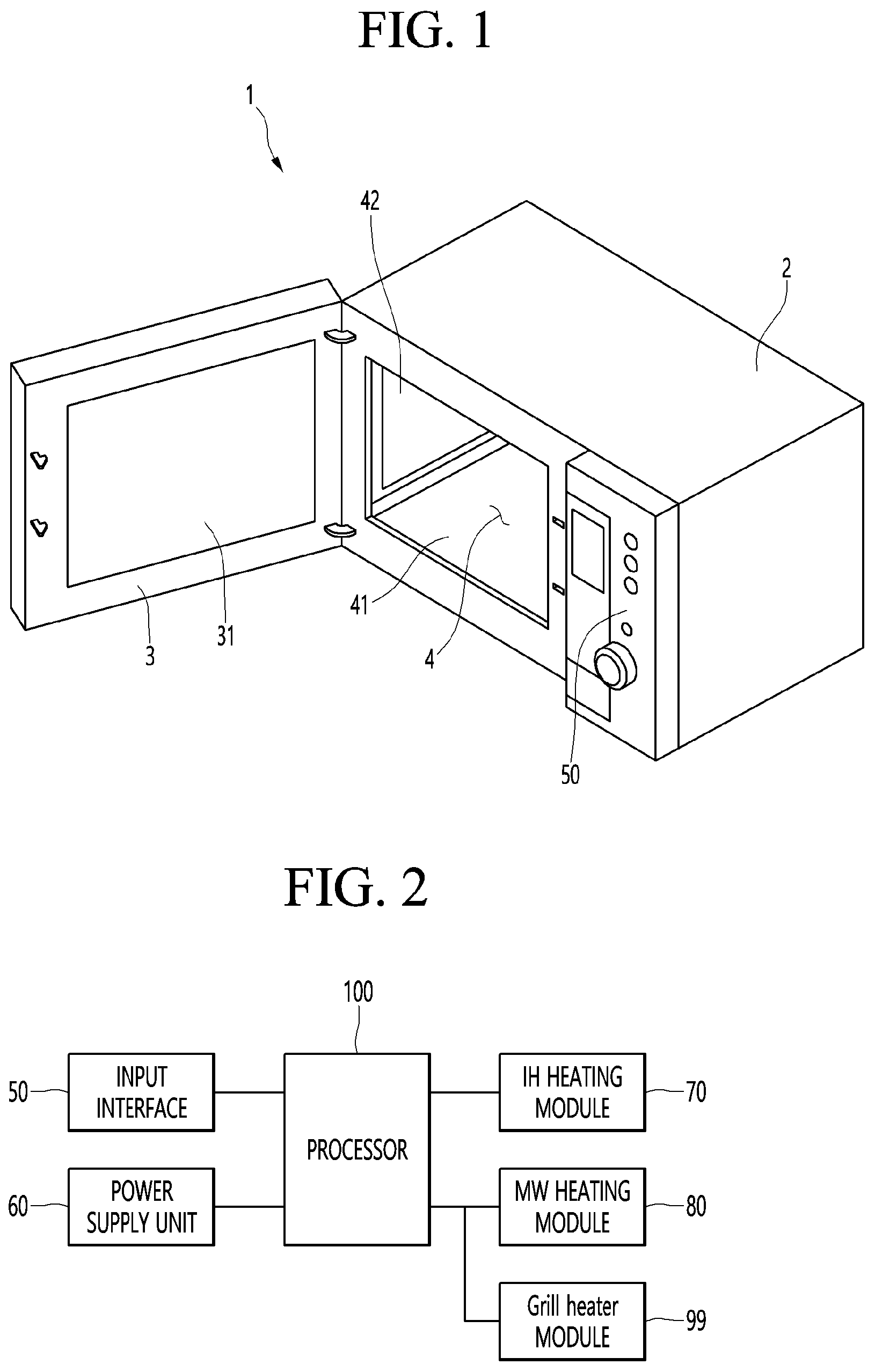 Patent US12120802 Figure 1 – Cooking appliance