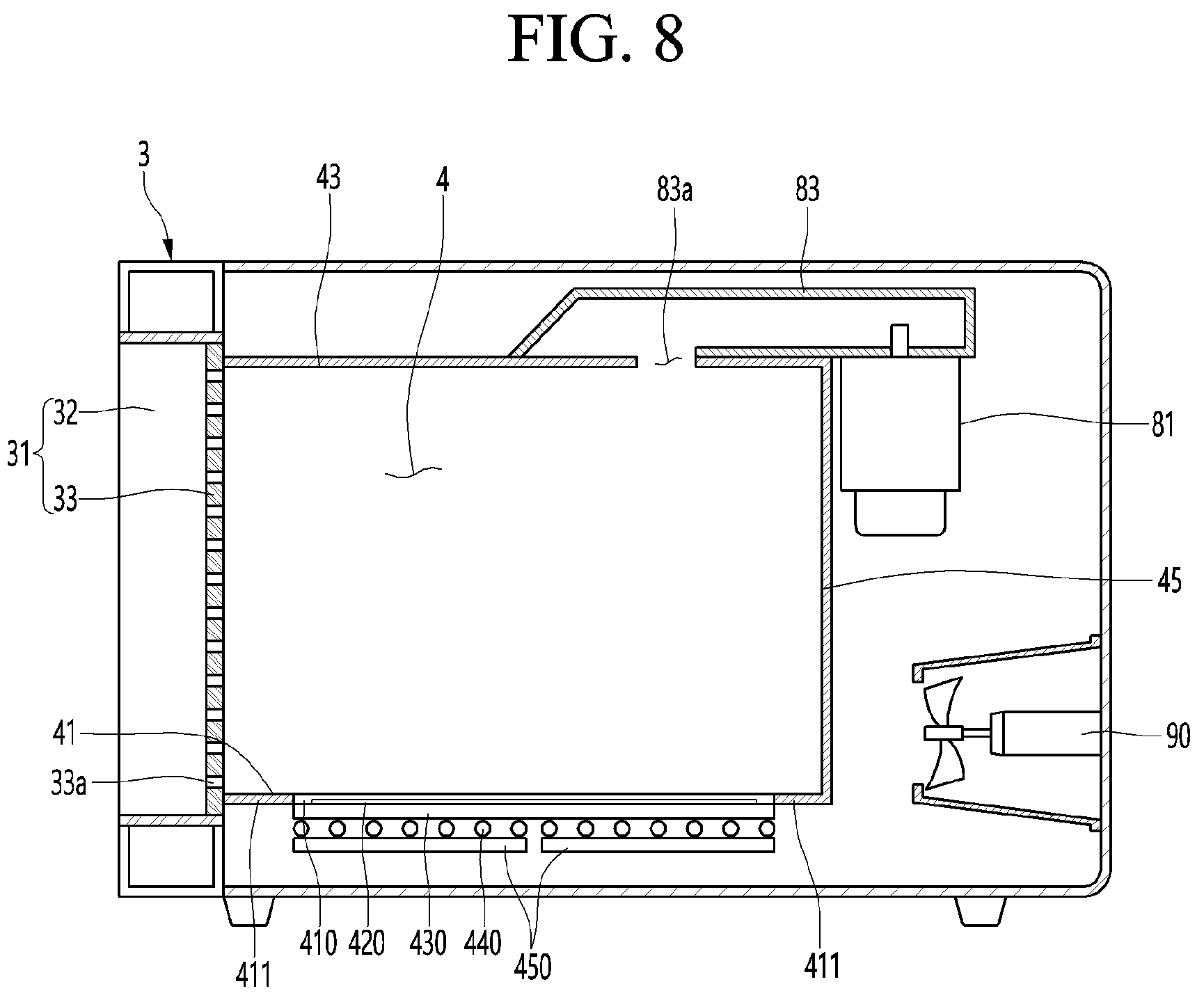 Patent US12120802 Figure 5 – Cooking appliance