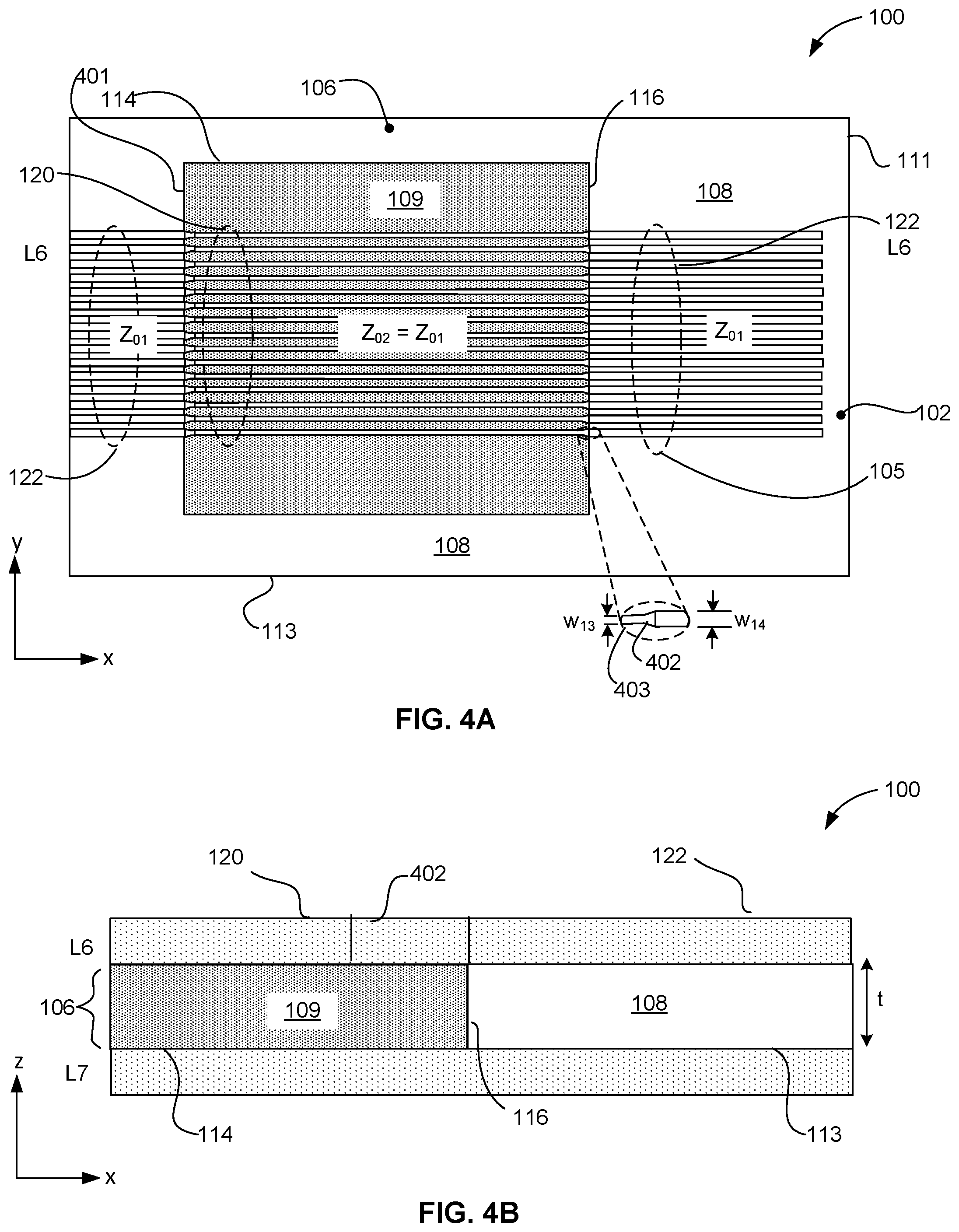 Patent US12120811 Figure 6 – Multi-dielectric printed circuit board