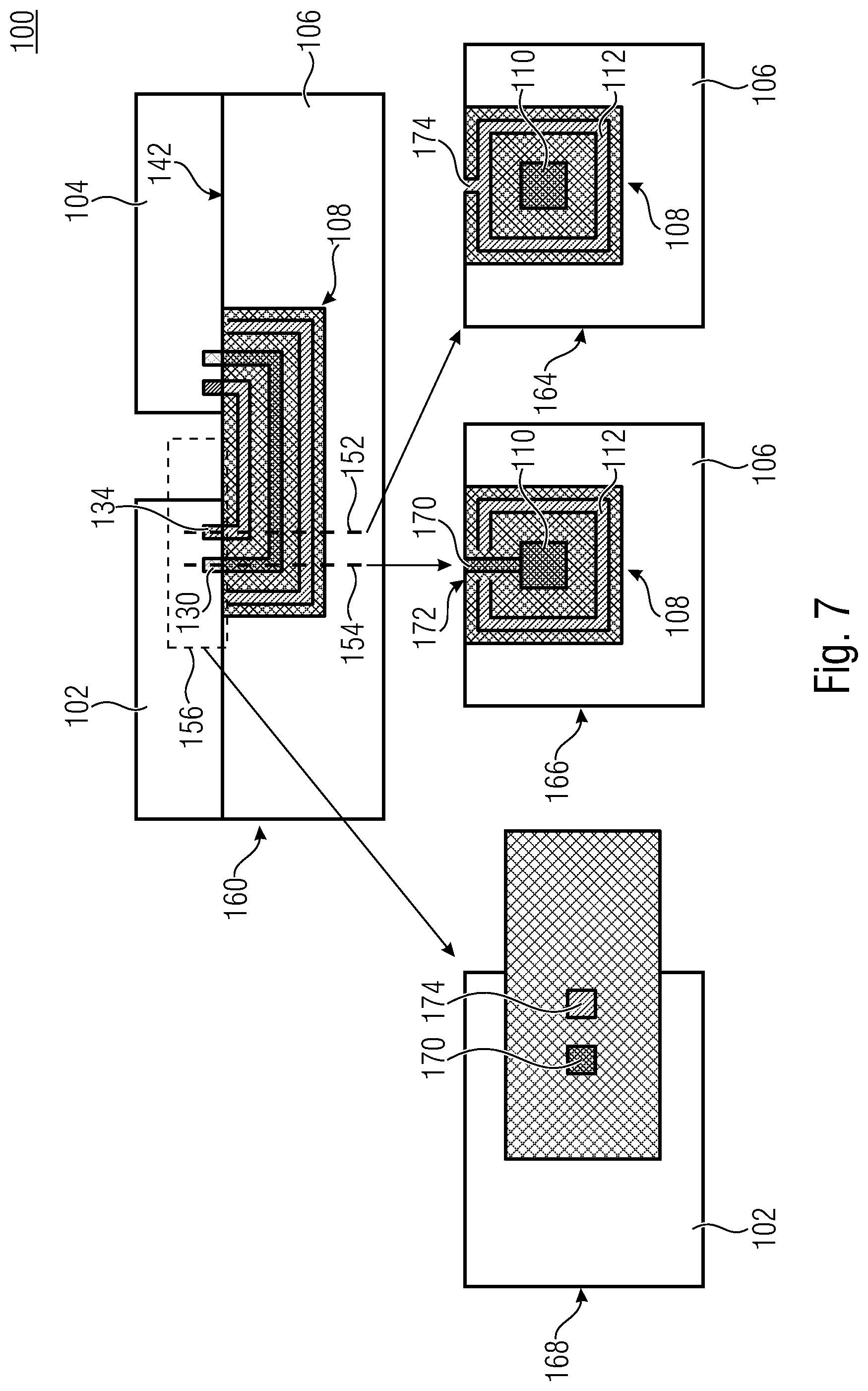 Patent US12120813 Figure 7 – Radio-frequency arrangement having two interconnected radio-frequency components