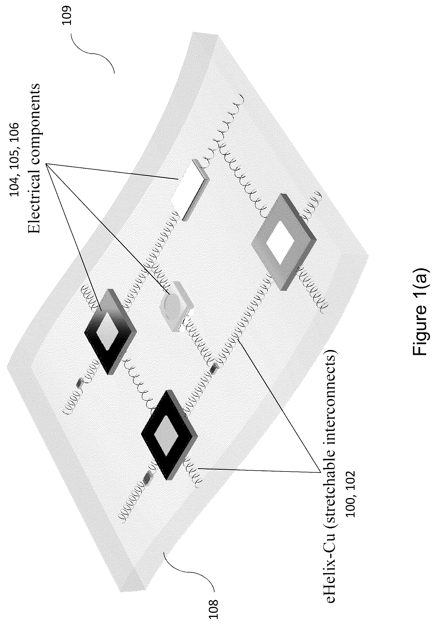 Patent US12120814 — Stretchable interconnect structure and method of fabricating the same — Figure 1