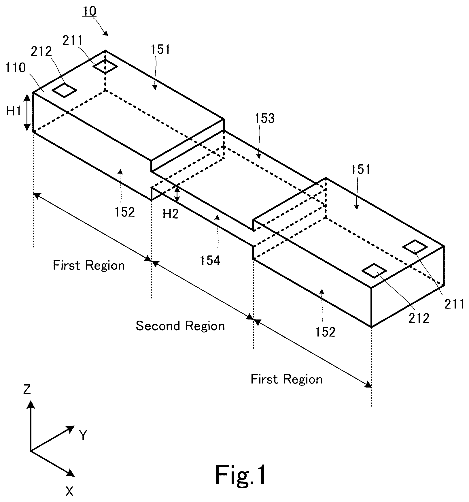 Patent US12120815 Figure 1 – Multilayer substrate