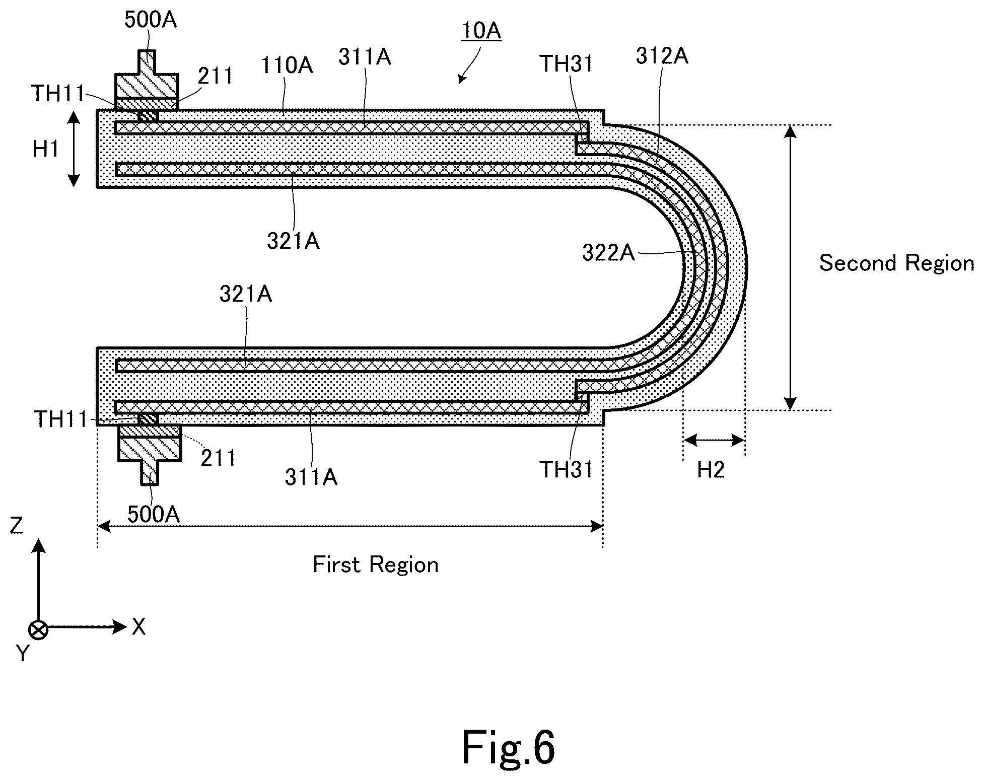 Patent US12120815 Figure 6 – Multilayer substrate