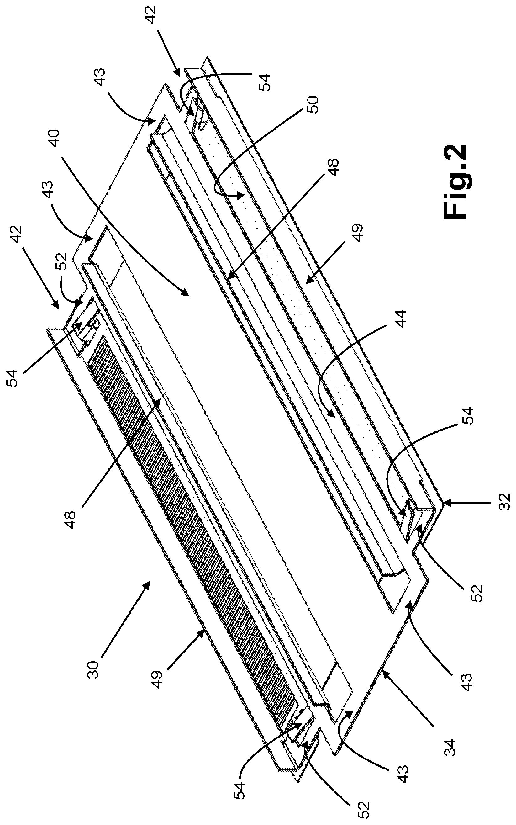 Patent US12120821 Figure 2 – Flexible jumper with a mounting frame