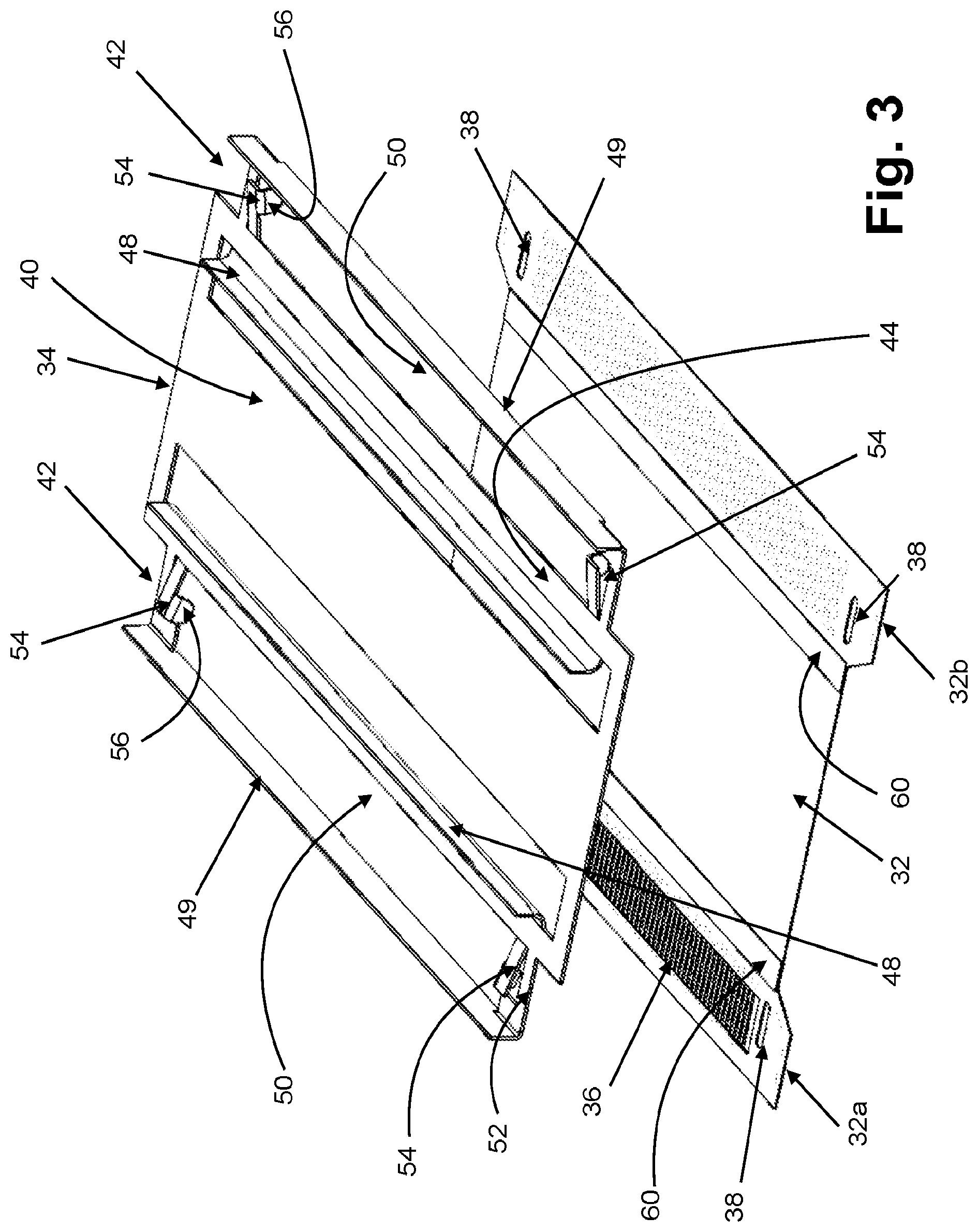 Patent US12120821 Figure 3 – Flexible jumper with a mounting frame