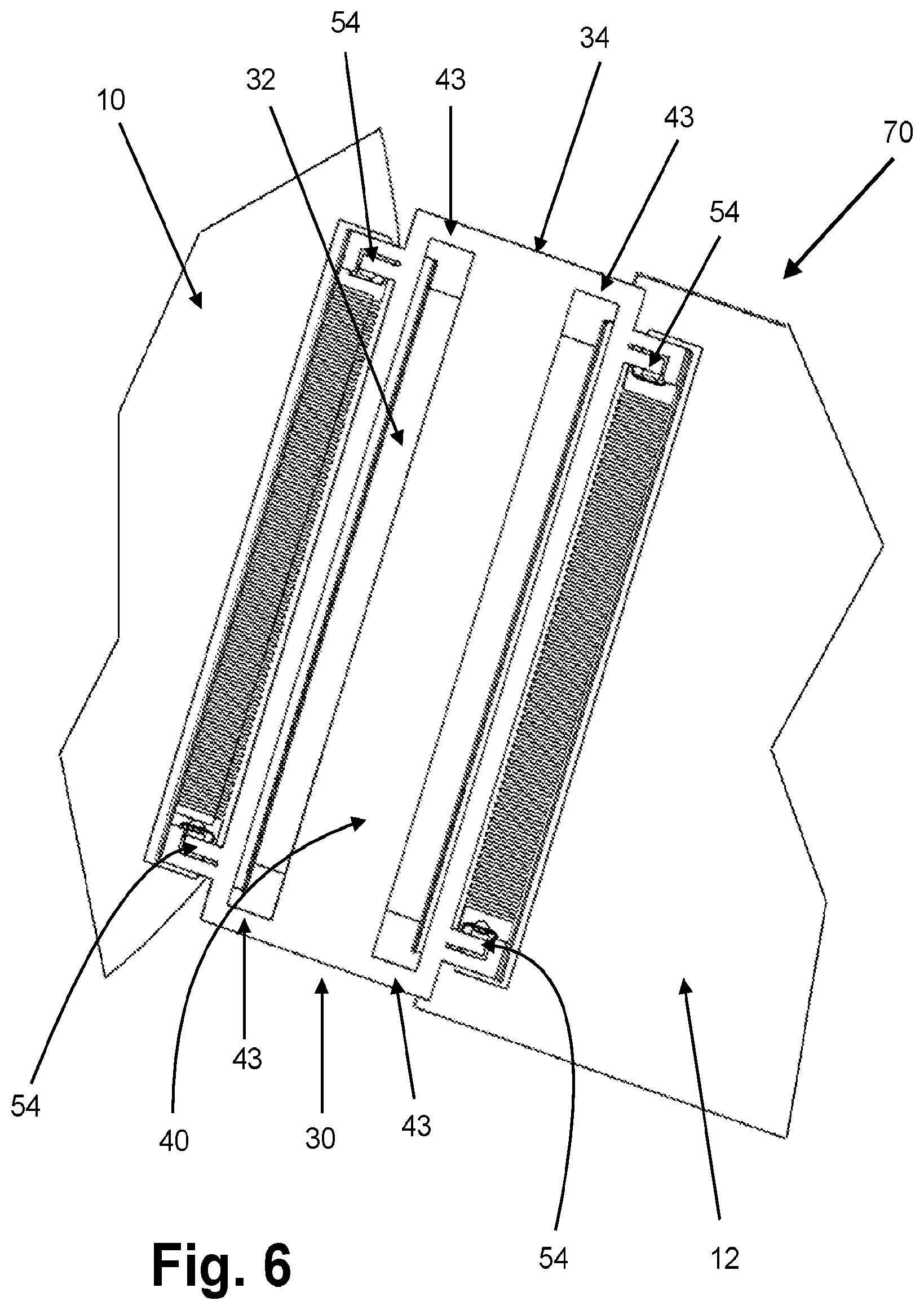 Patent US12120821 Figure 5 – Flexible jumper with a mounting frame