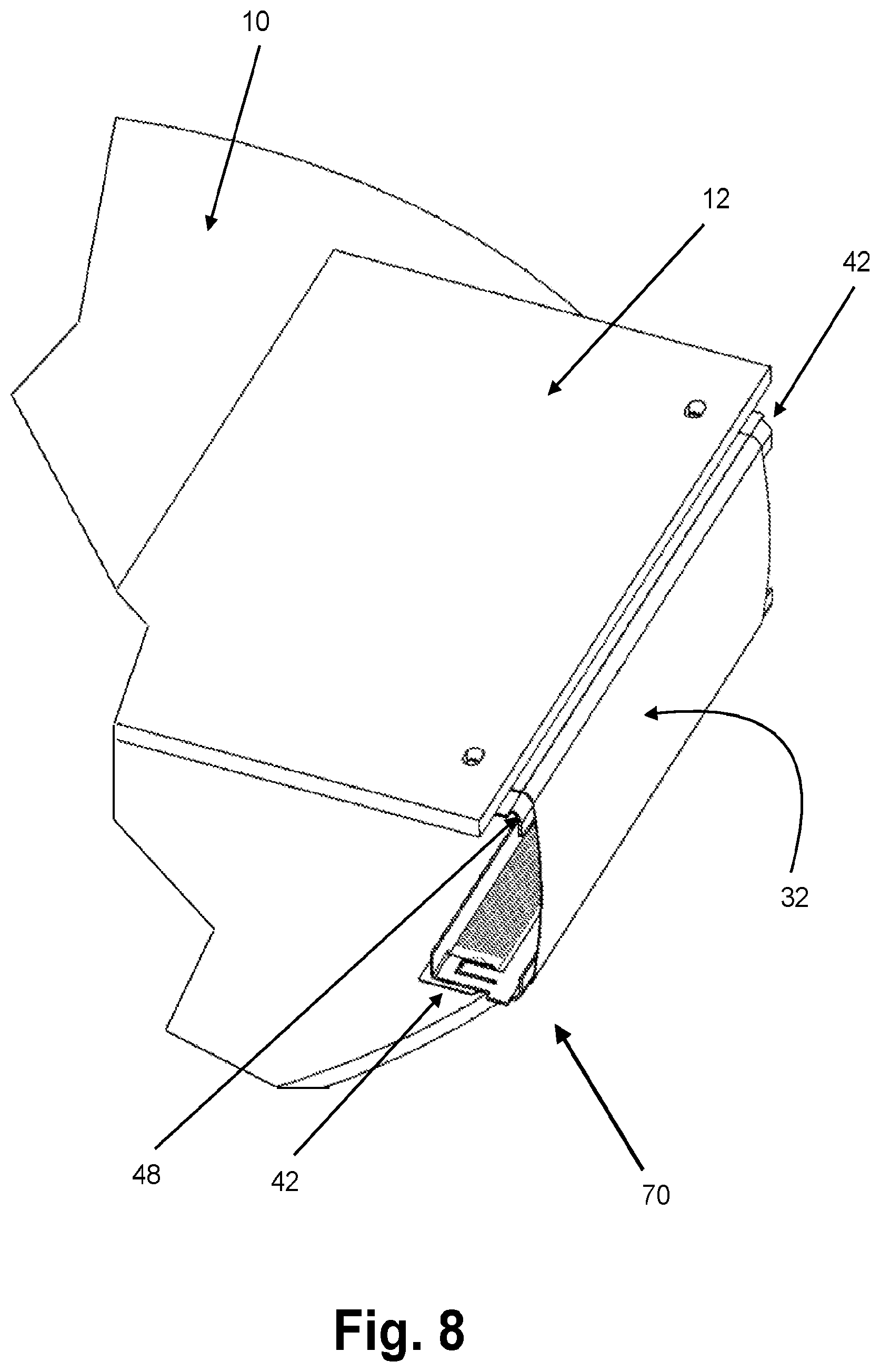 Patent US12120821 Figure 7 – Flexible jumper with a mounting frame