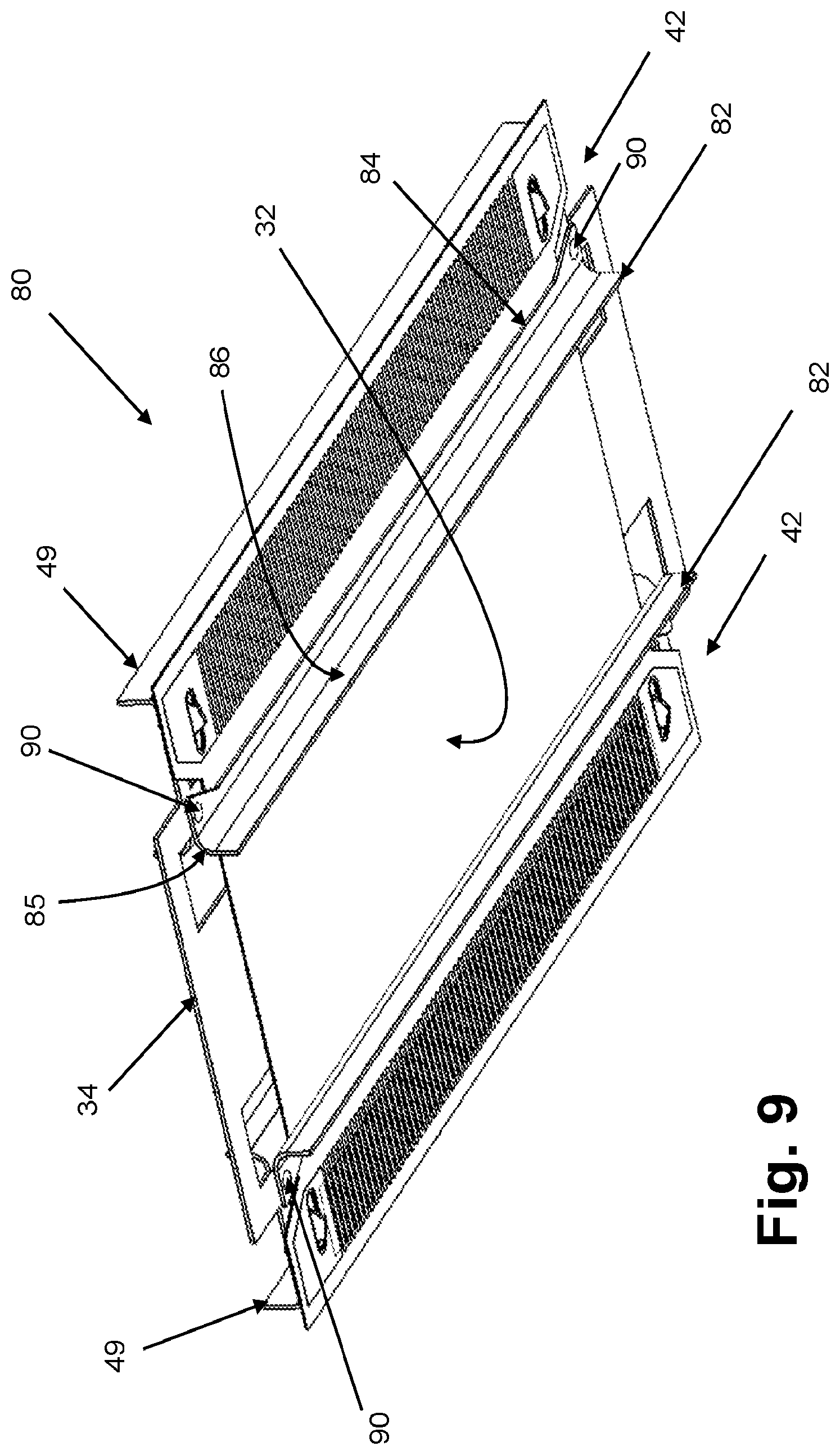 Patent US12120821 Figure 8 – Flexible jumper with a mounting frame